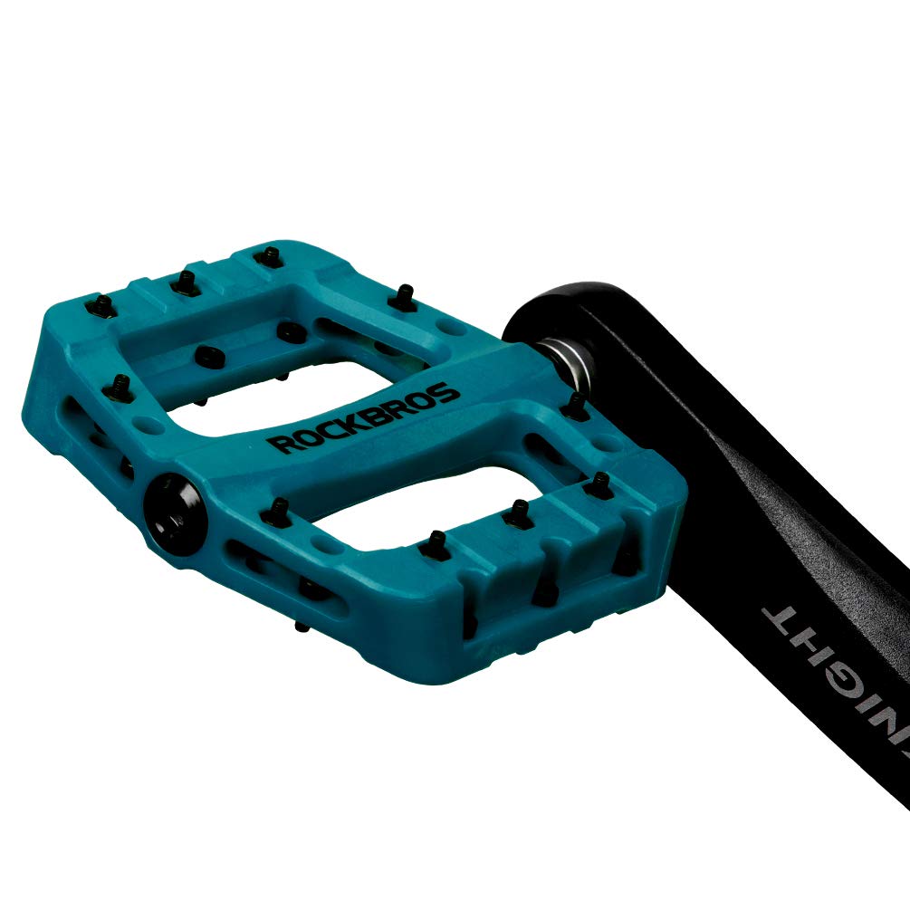 ROCKBROS Nylon Fiber Bicycle Platform Pedals for BMX MTB 9/16" - ROCKBROS