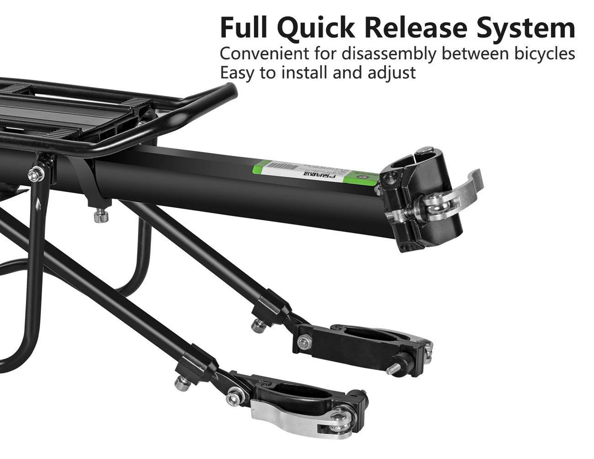 ROCKBROS Bike Cargo Rack Quick Release 110-165 lbs Capacity Universal Fit - ROCKBROS
