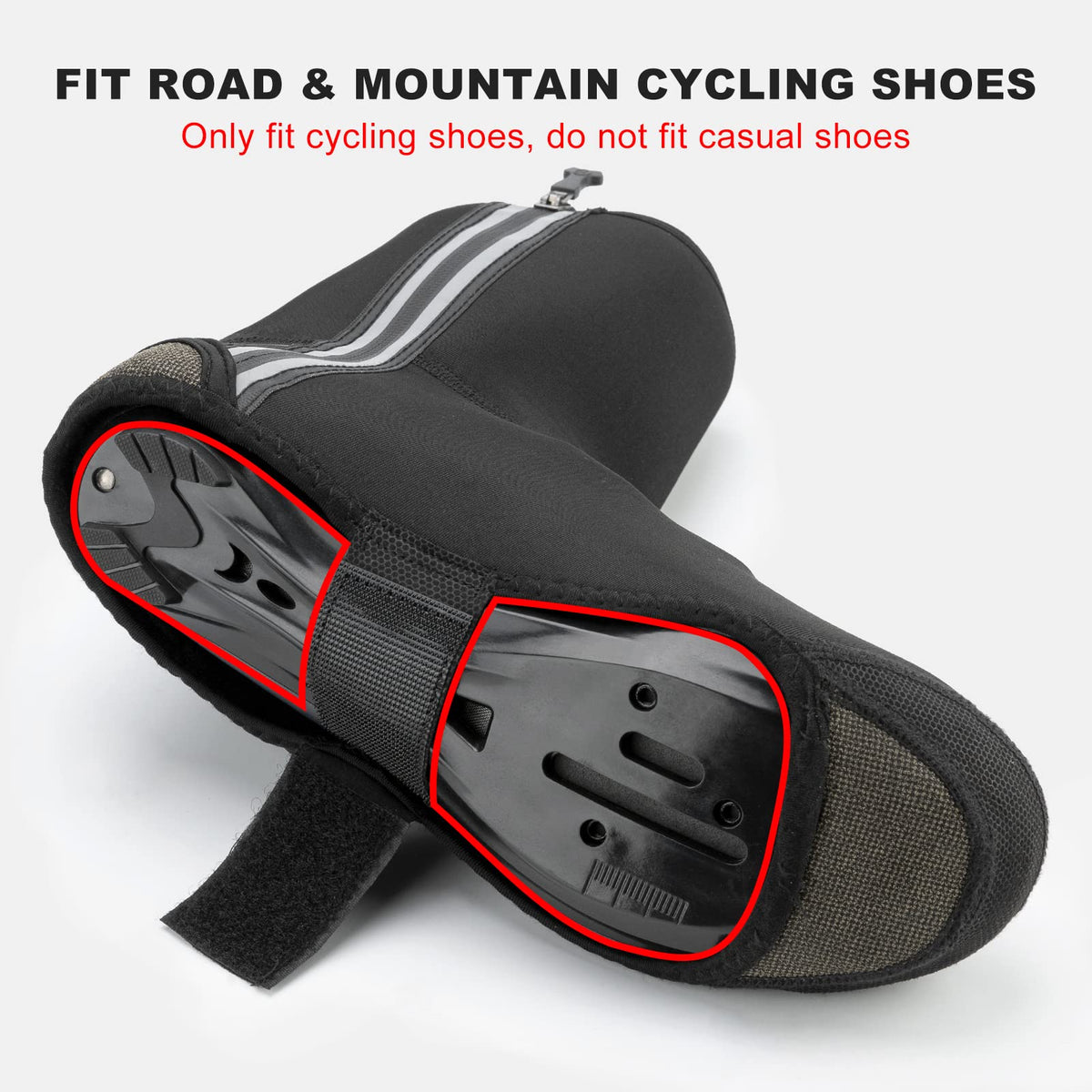 ROCKBROS Winter Thermal Water-Resistant Cycling Shoe Covers - ROCKBROS
