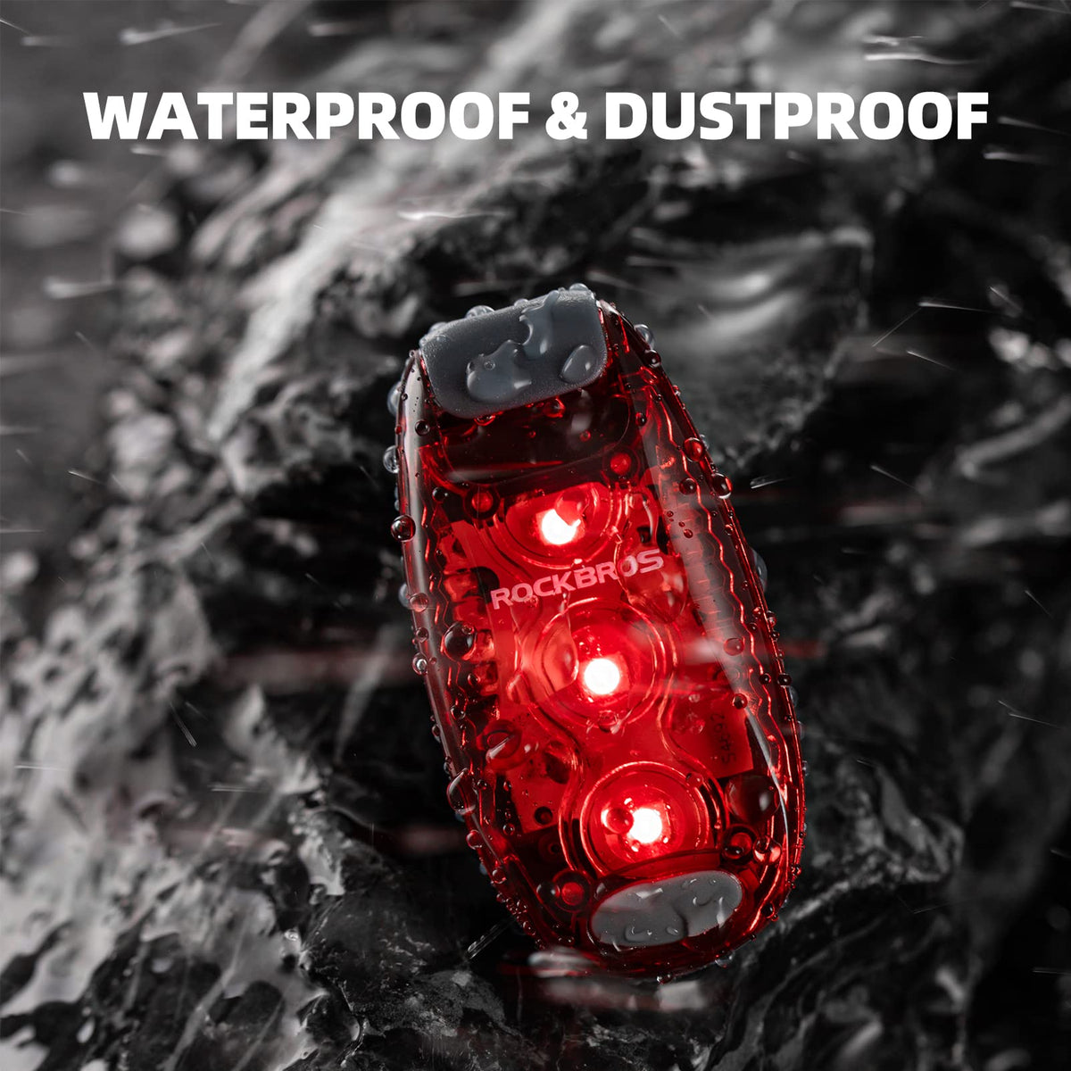 ROCKBROS LED Bike Tail Light Waterproof 3 Modes - ROCKBROS
