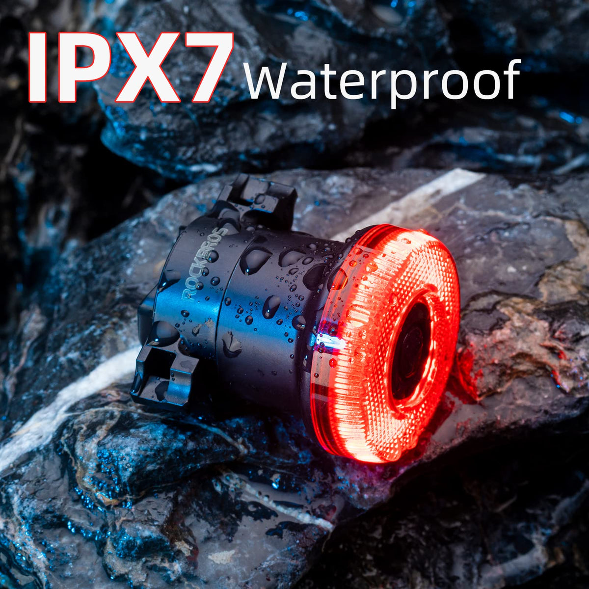 Luz trasera con sensor de frenado USB-C IPX7