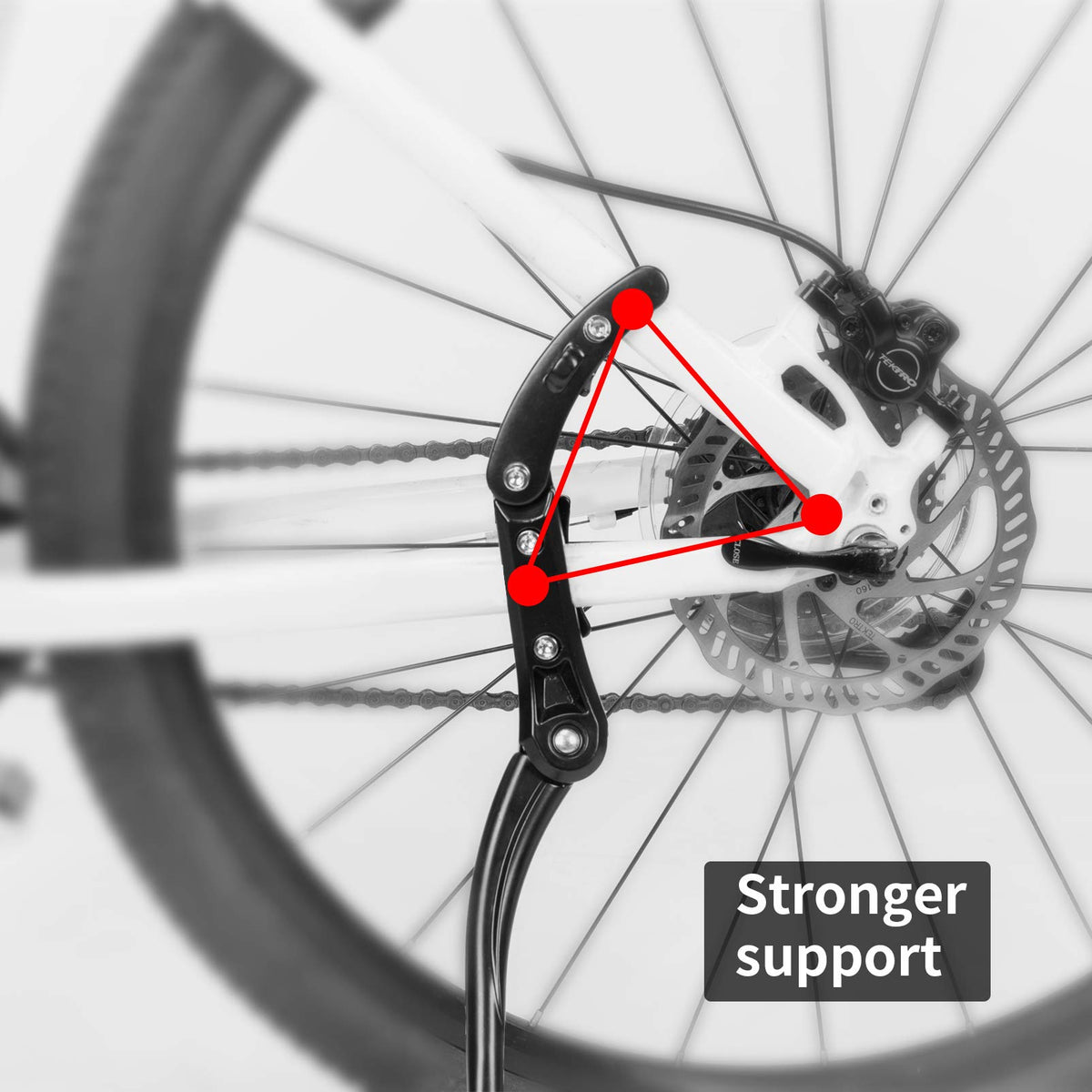 ROCKBROS Bike Kickstand for Mountain Adults 24 inch to 28 inch - ROCKBROS