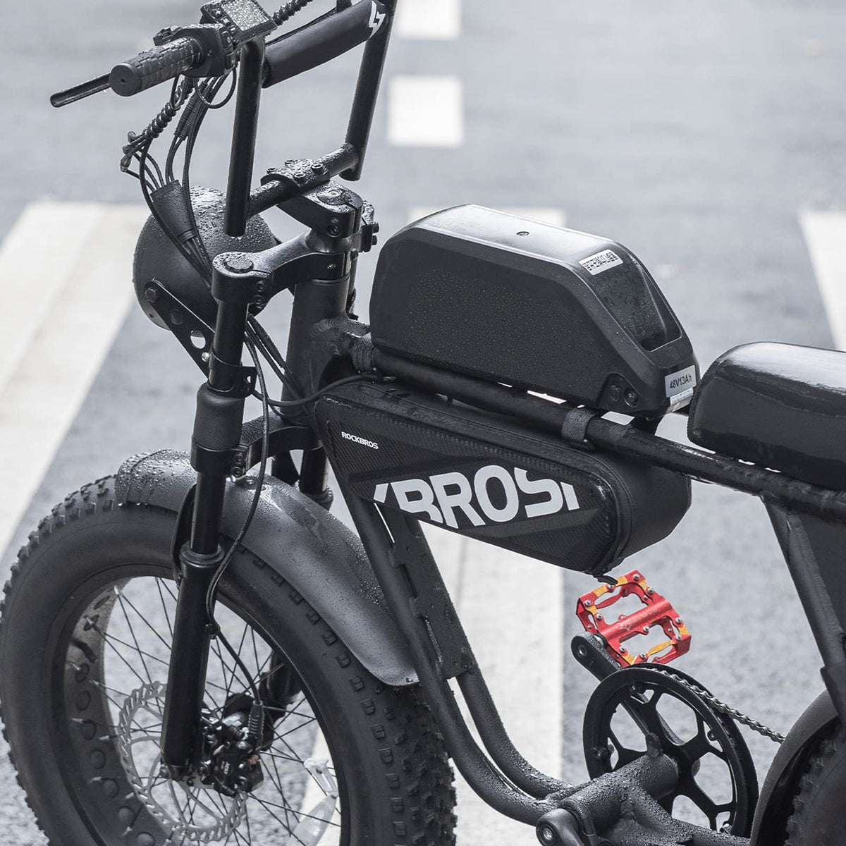 ROCKBROS Bike Frame Bag for Super 73 S2 Hard Shell Bike Bag Waterproof 4.5 L