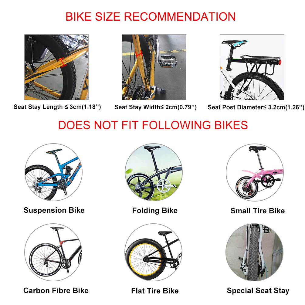 ROCKBROS Bike Cargo Rack Most 165lbs Capacity - ROCKBROS