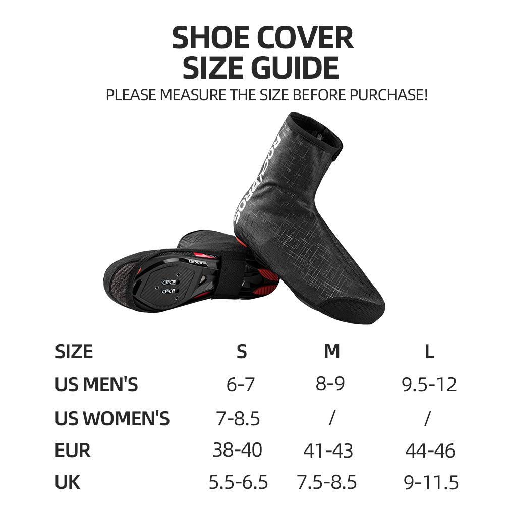 ROCKBROS Thermal Windproof Bike Shoe Covers for Mountain Road - ROCKBROS