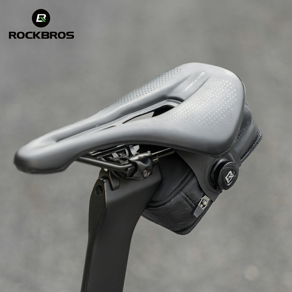 rockbros multifunctional bike tail bag road mtb cycling#color_black