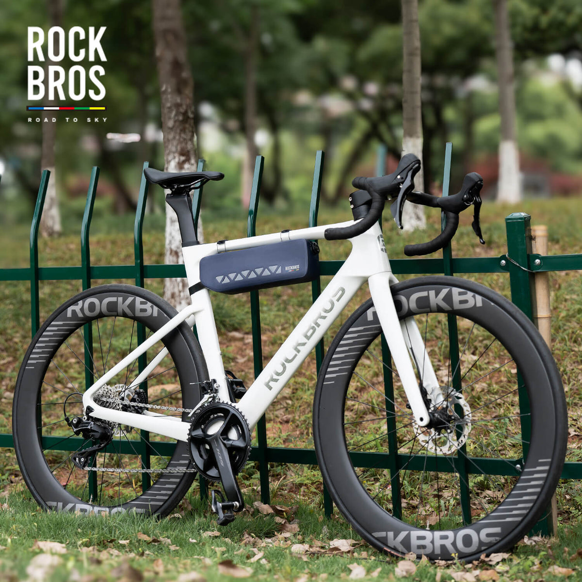 road to sky 100% waterproof bike frame bag model as-142 with secure storage