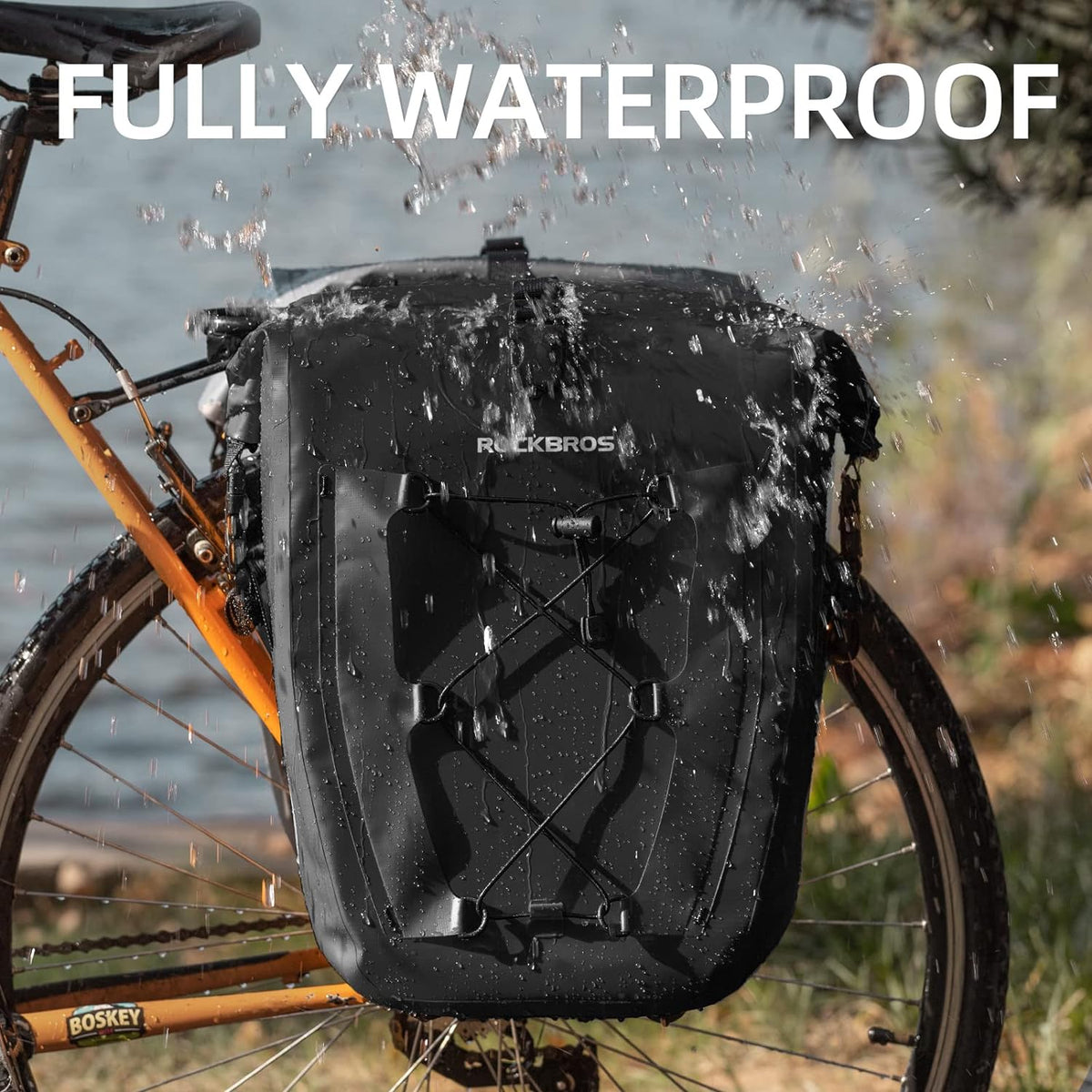 rockbros bike panniers 32l#color_black