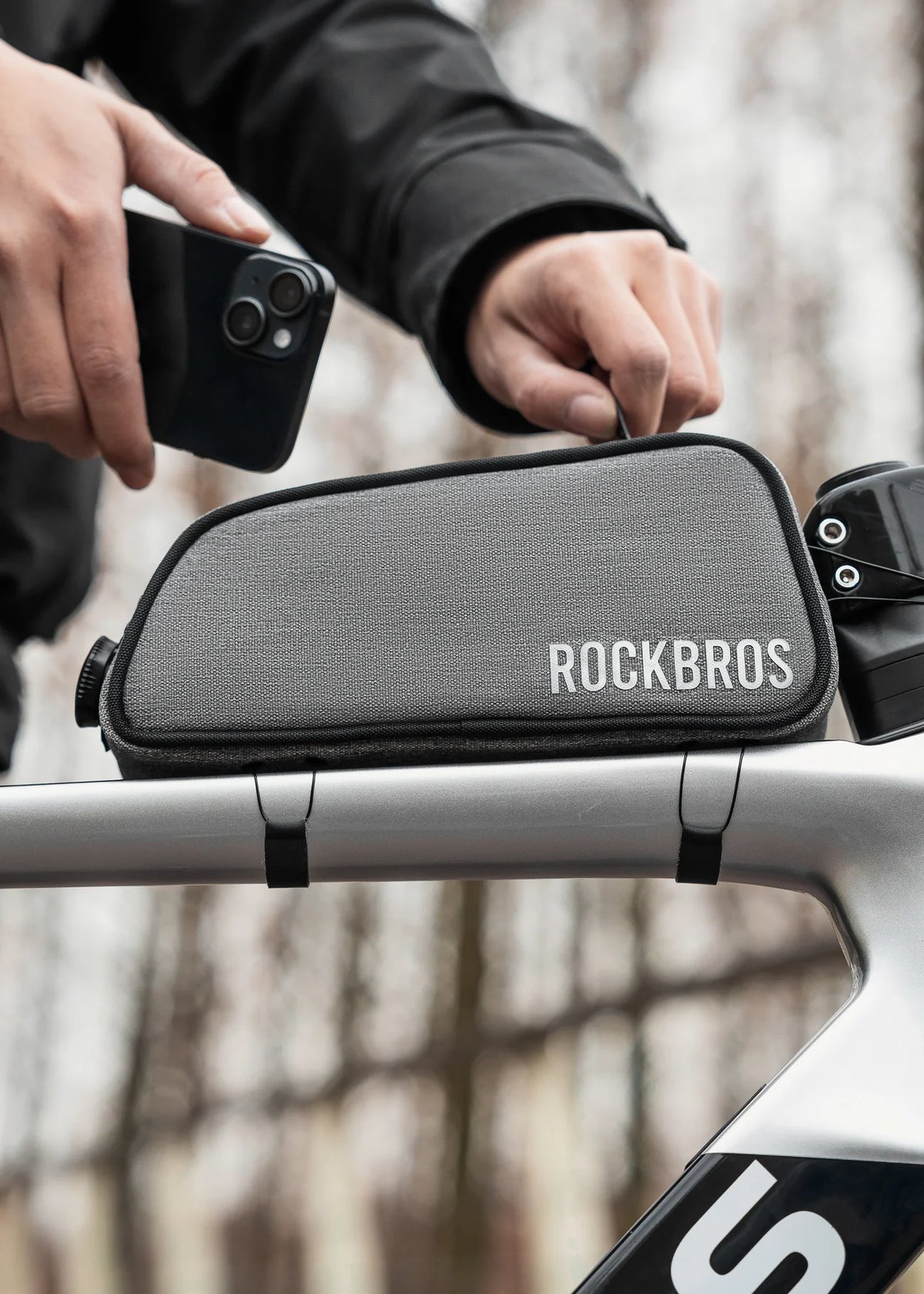 grey road to sky frame bag#color_grey