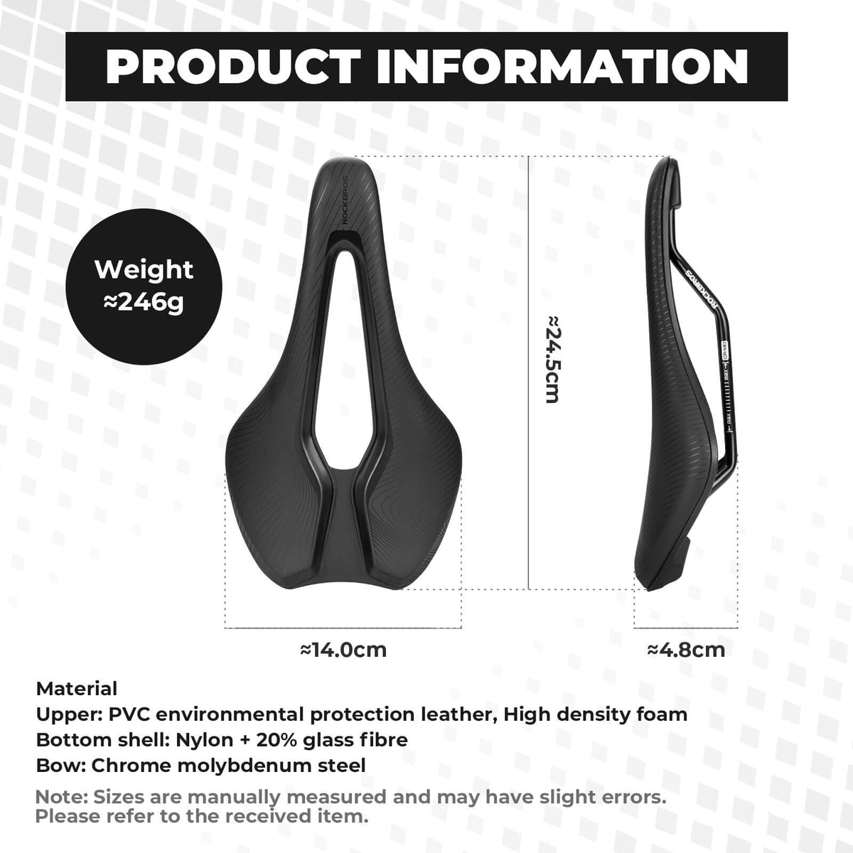 ROCKBROS Bike Saddle Comfortable