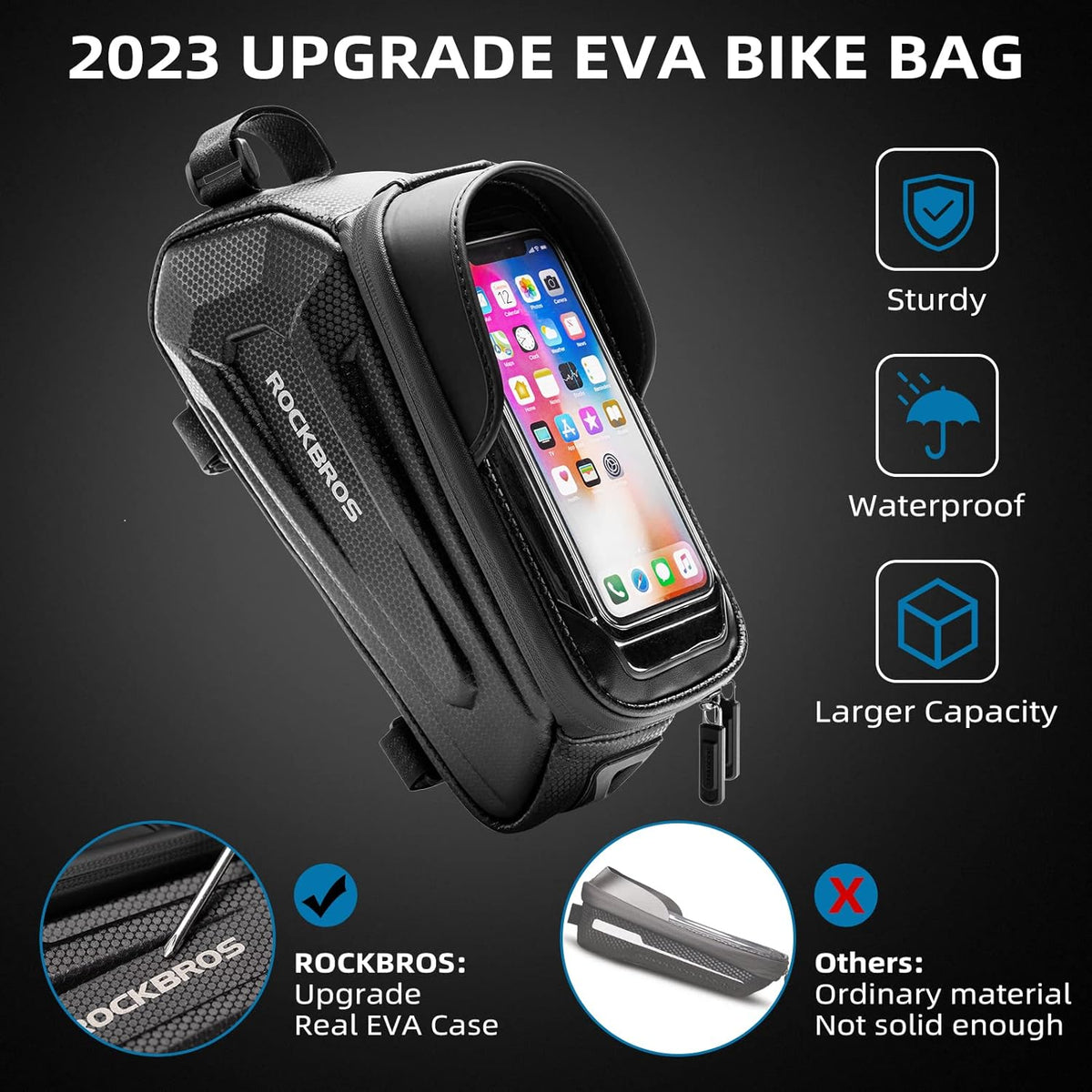 bike phone holder 6.8 inch