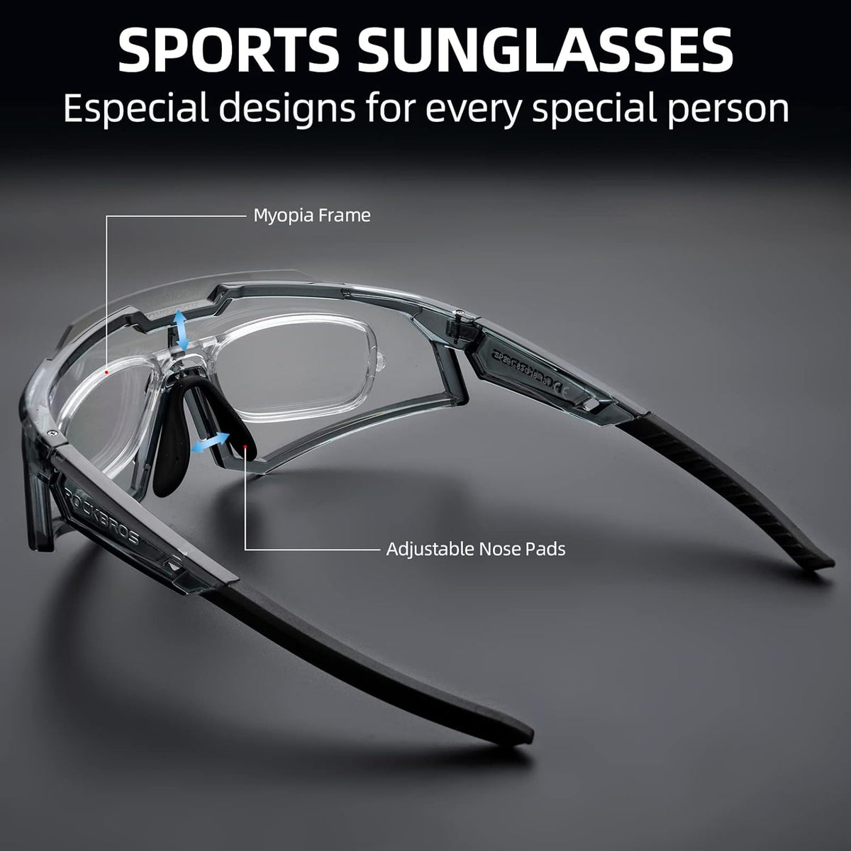 lightweight tr90 half frame photochromic sunglasses for adults#color_white