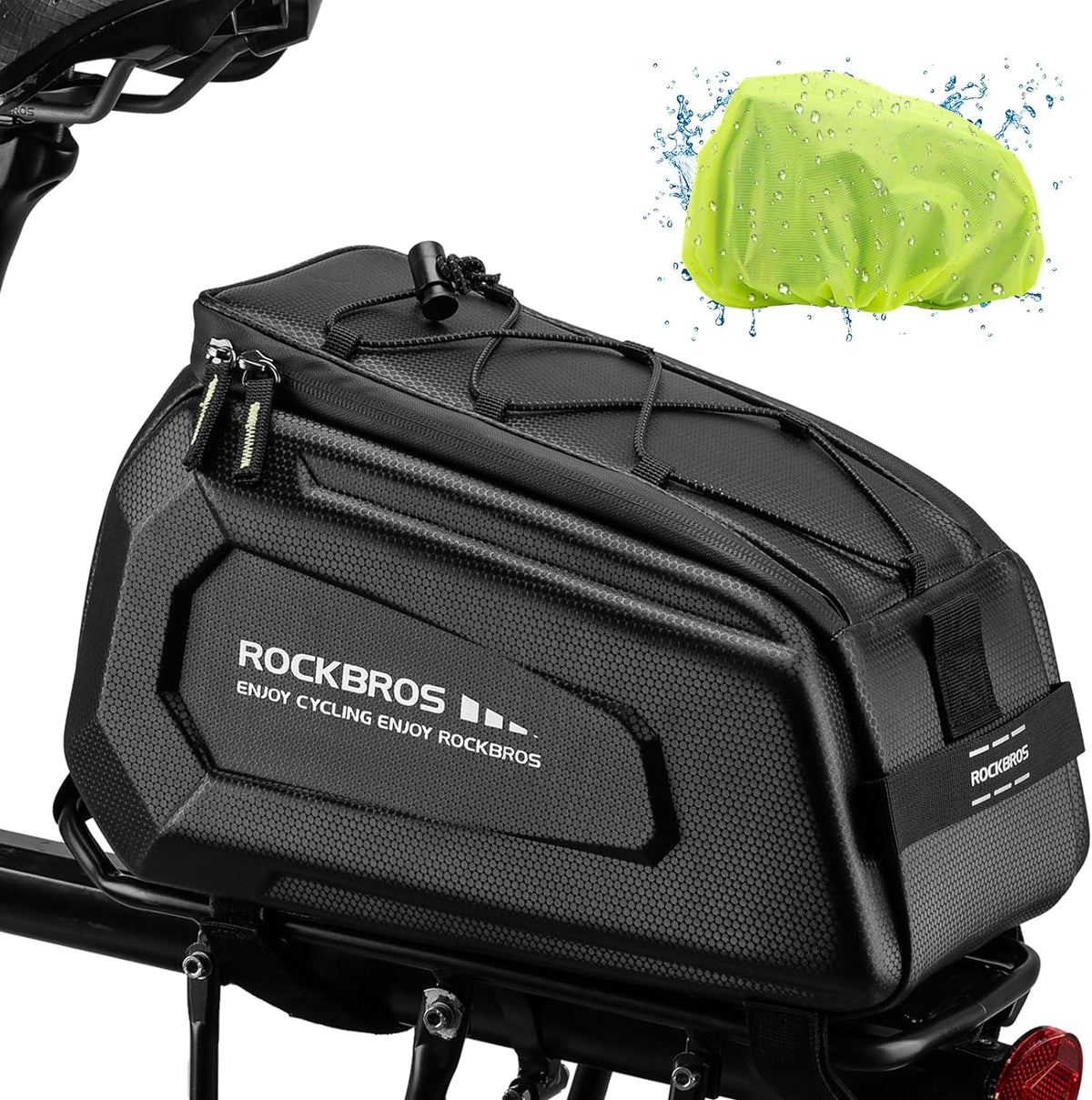 rockbros hard shell bike rack bag
