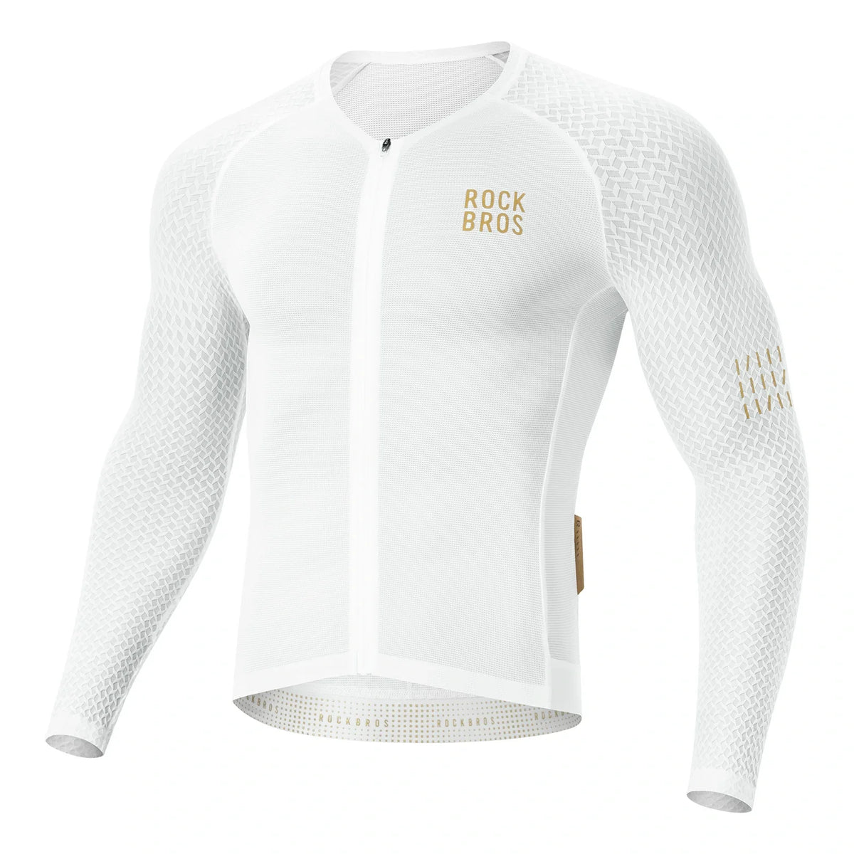 Long Sleeve Cycling Jersey YDCX008#Color_White