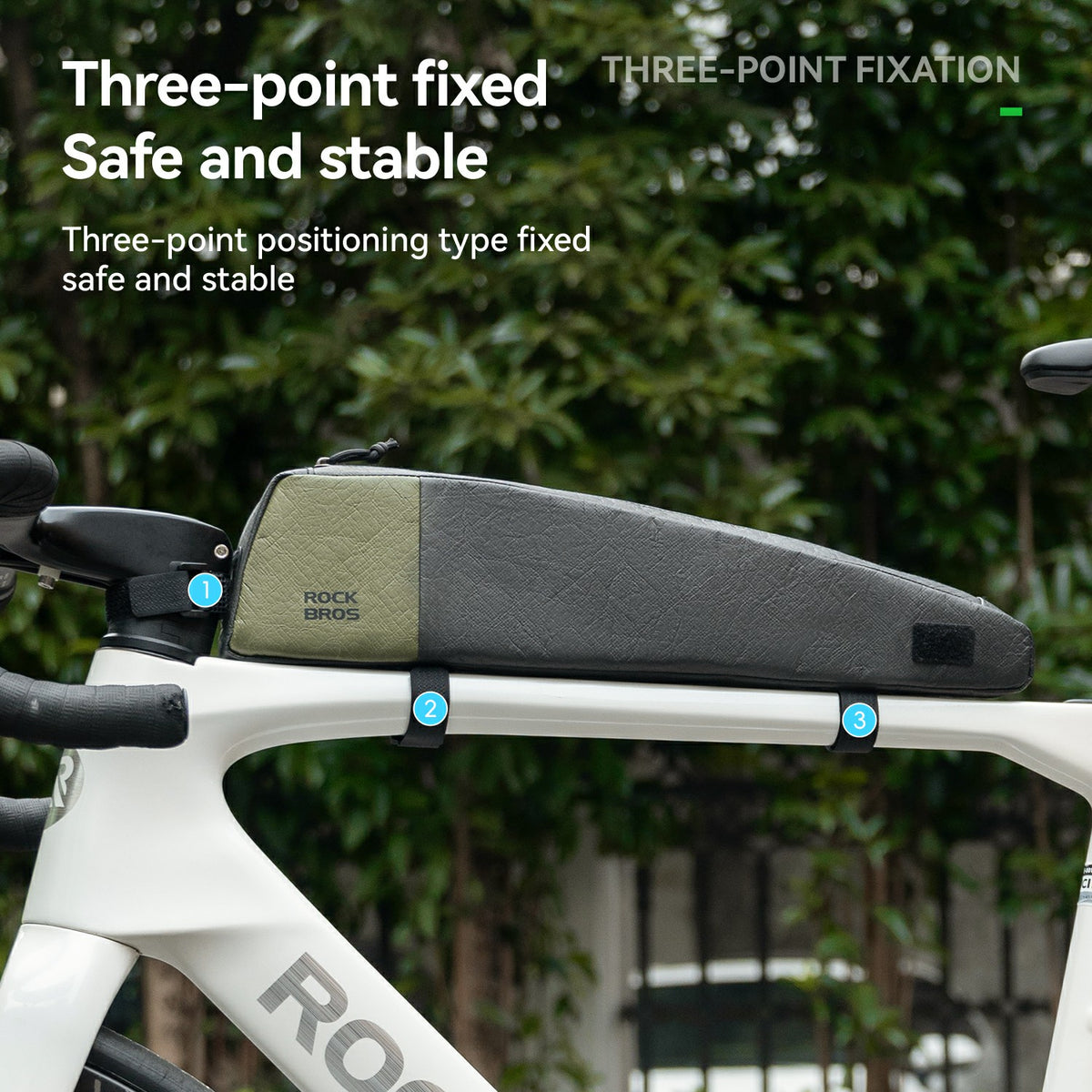 eco bicycle top tube bag for long rides