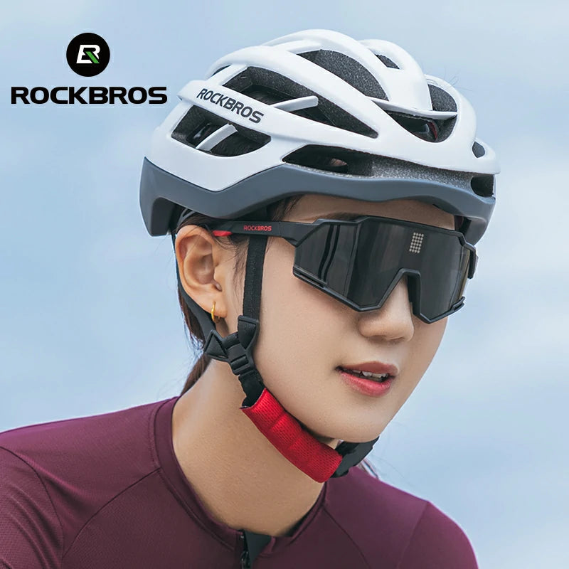 rockbros uv400 cycling sunglasses with photochromic lenses