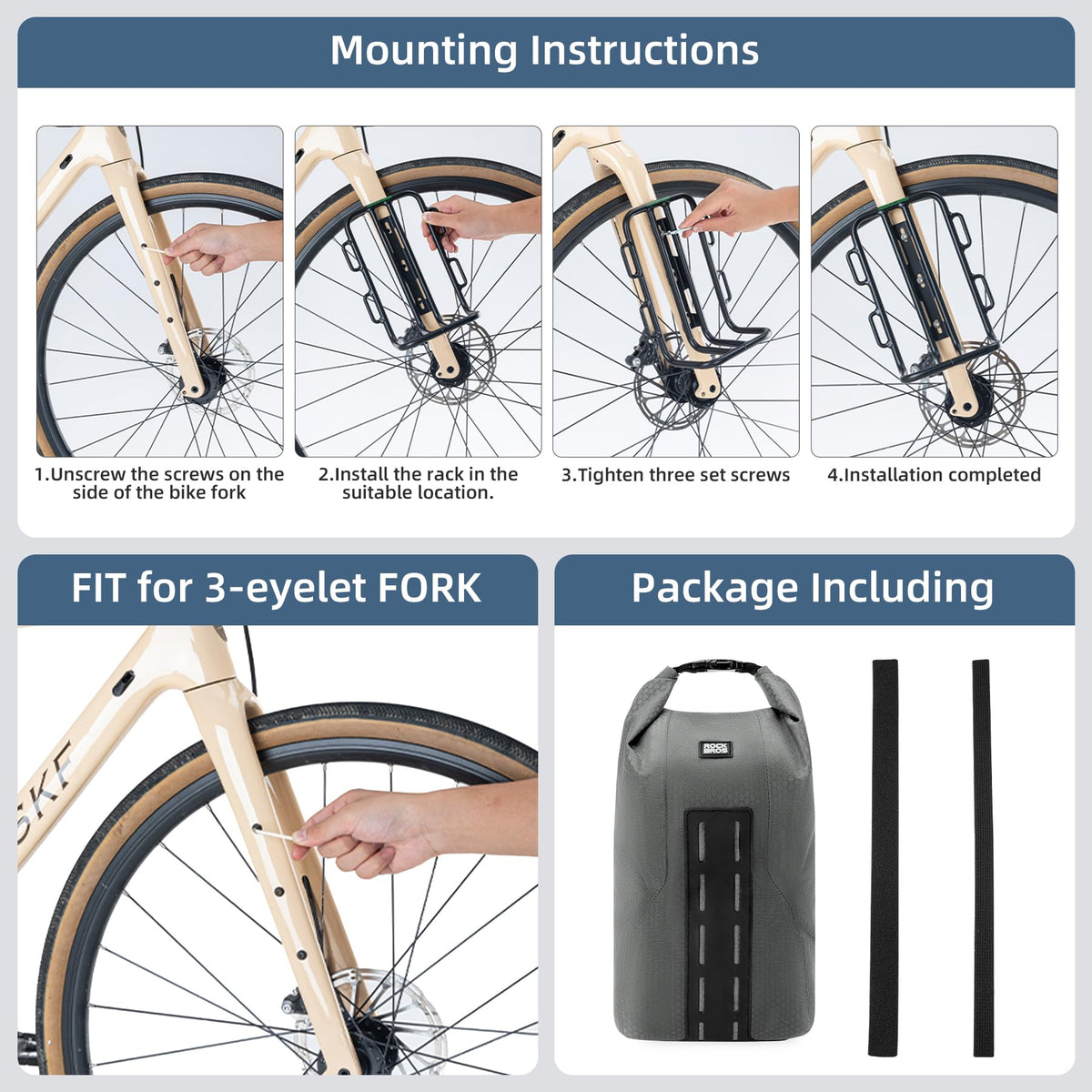 waterproof cycling fork bag