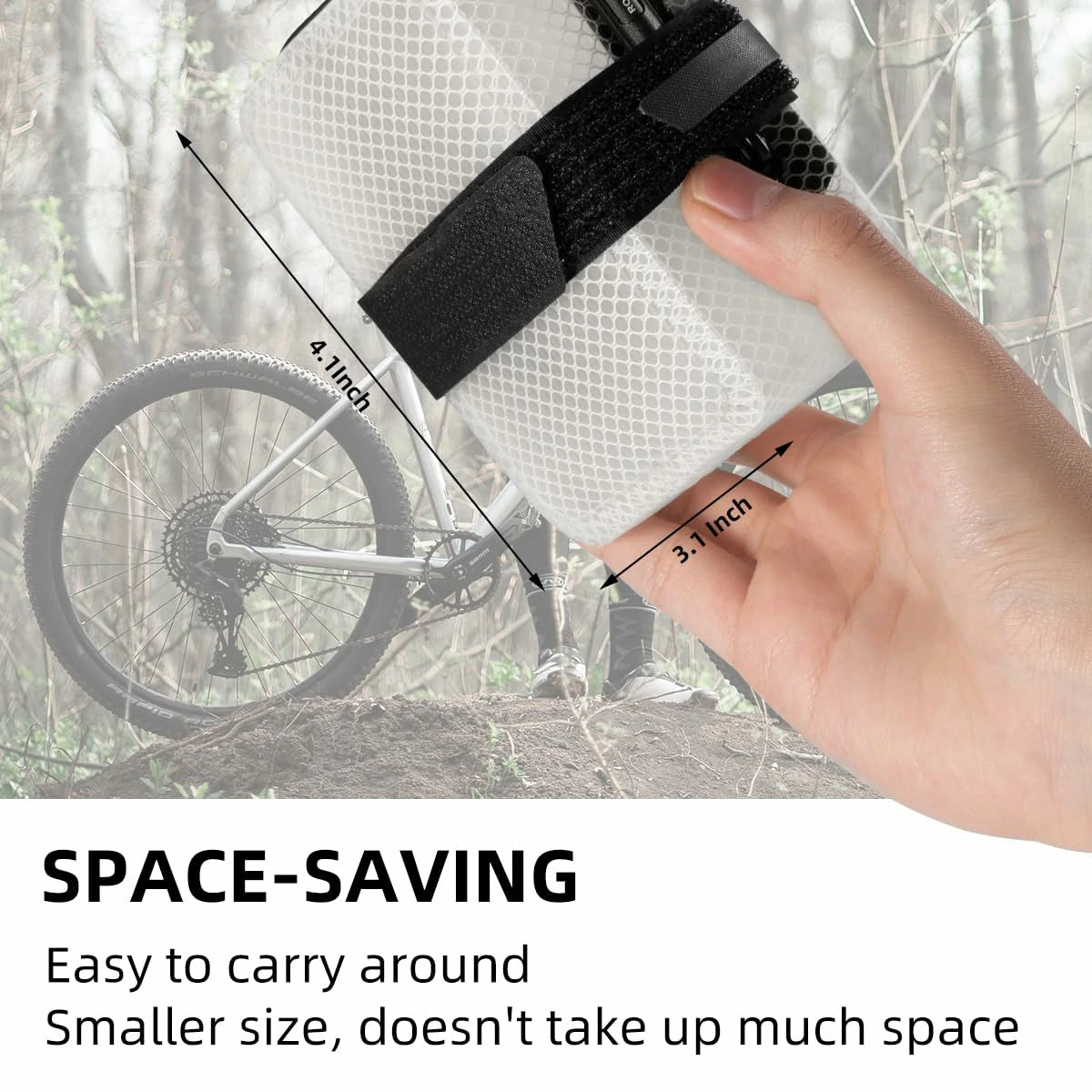 Bolsa para sillín de bicicleta impermeable 48g