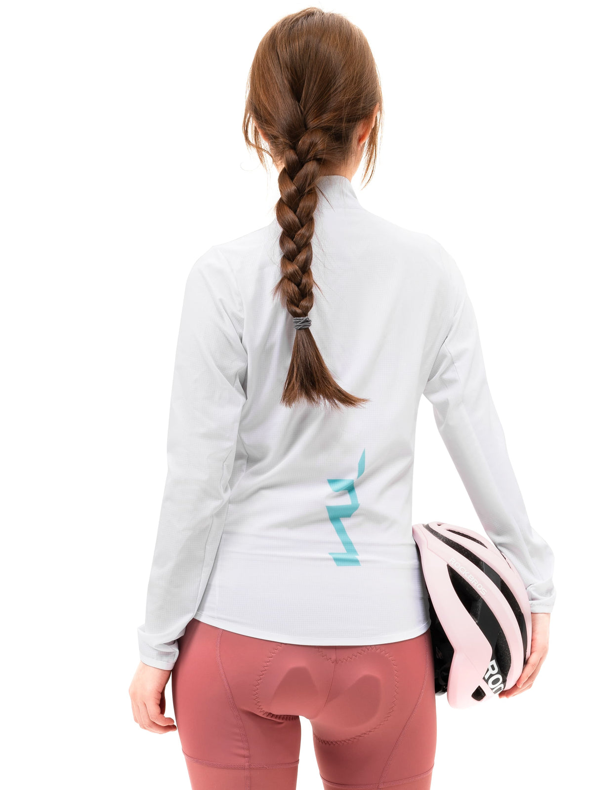 ROCKBROS Women's TVI Cycling Windbreaker Jacket, lightweight and breathable design
#Color_White