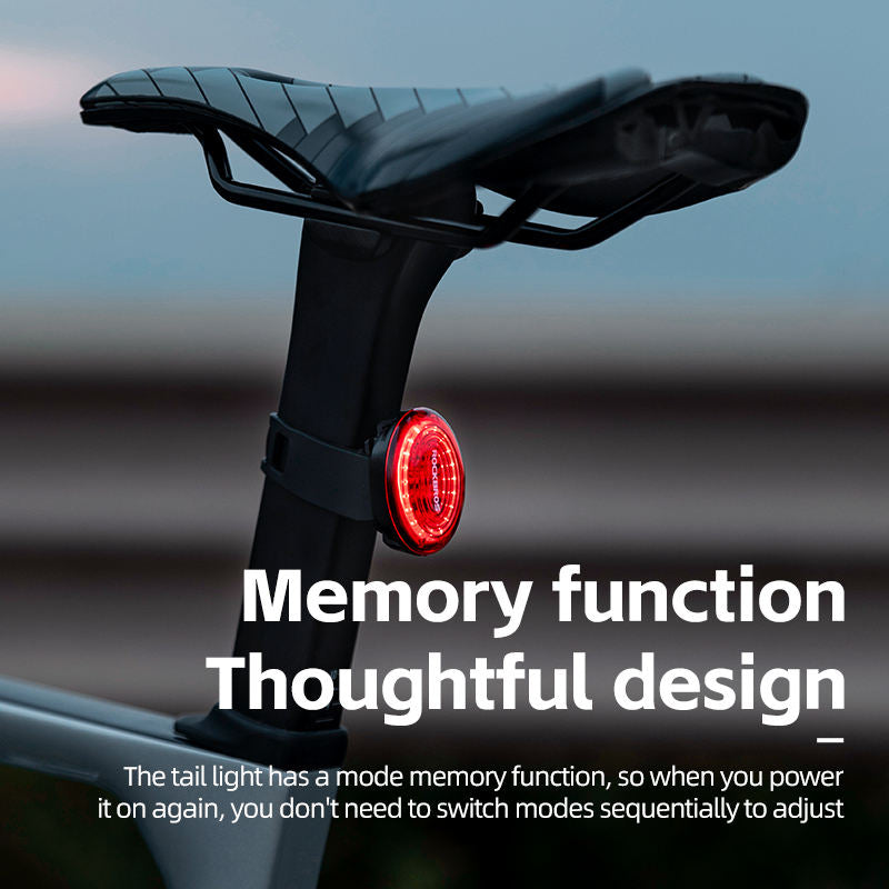 Luz trasera de bicicleta inteligente con sensor de freno IPX7