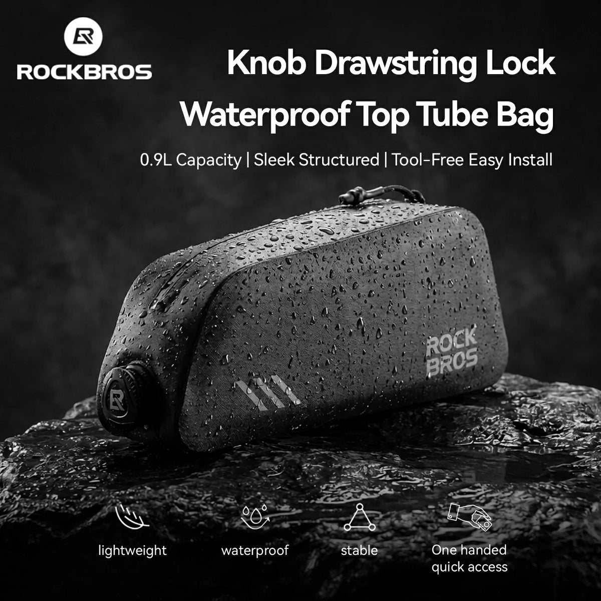ROCKBROS Frame Bag Reflective Strip Safety Detail