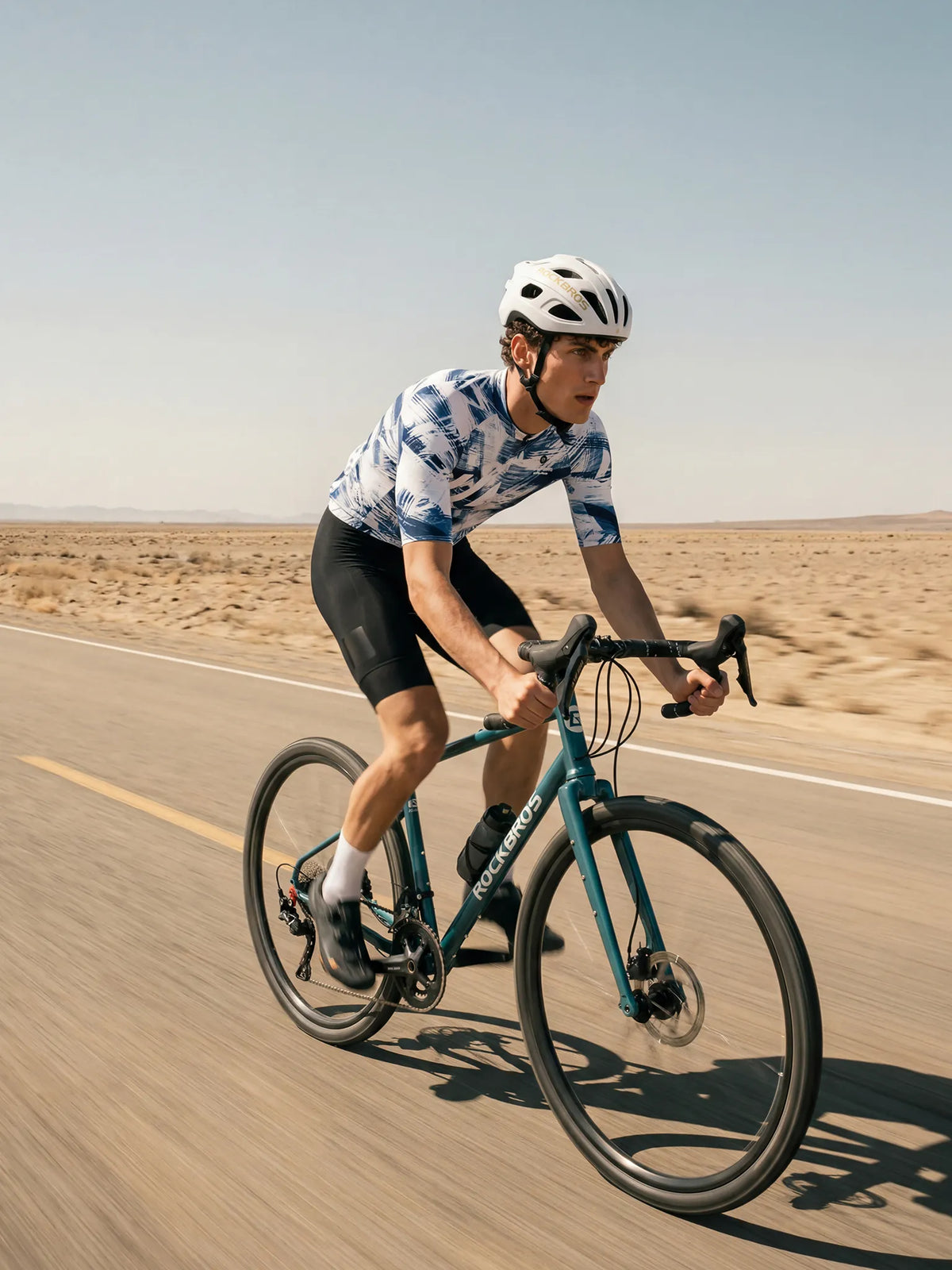 Men's Cycling Jersey Ink Burst#Type_Cobalt Strokes