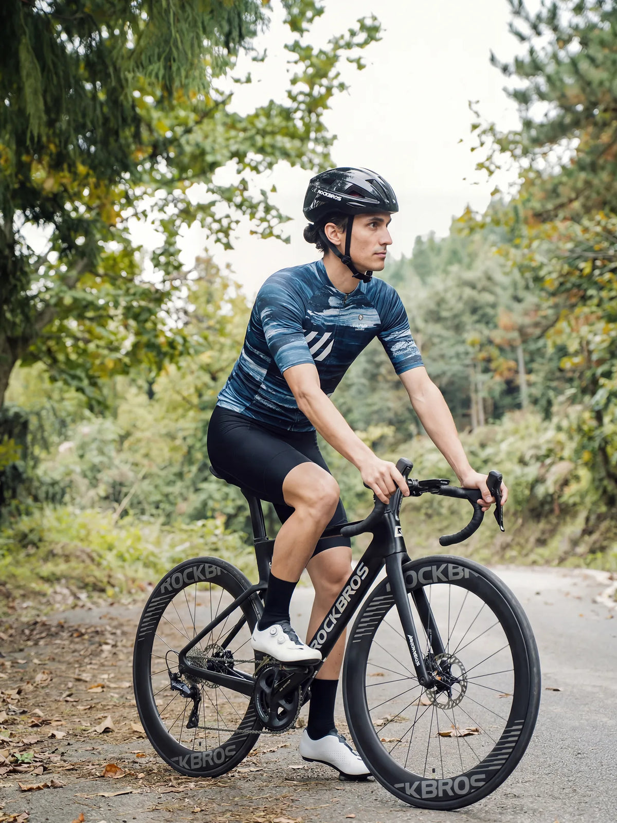 Men's Cycling Jersey Ink Burst#Type_Indigo Drift