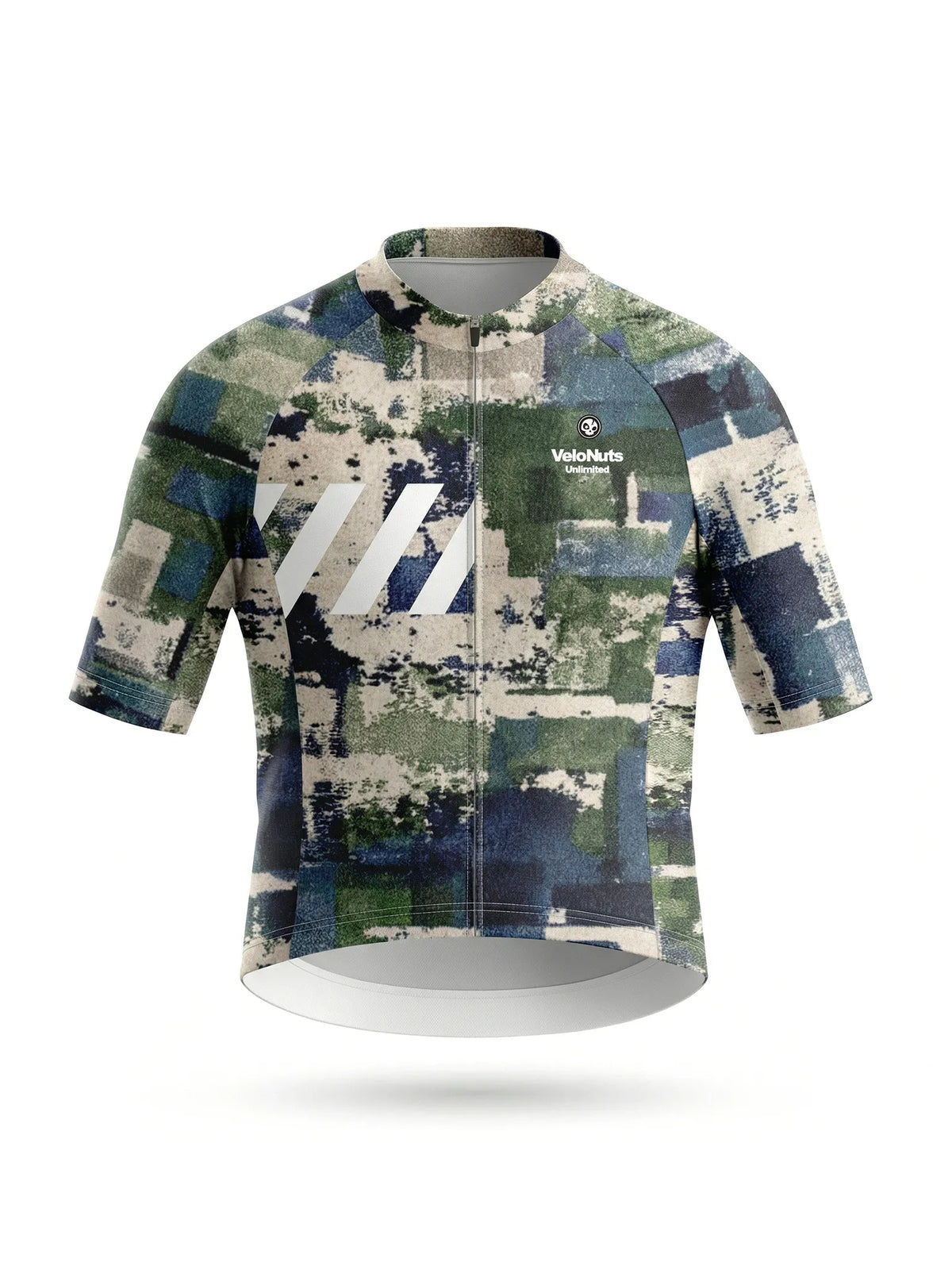 Men's Cycling Jersey Terrain Blocks#Type_Moss Stone Blocks