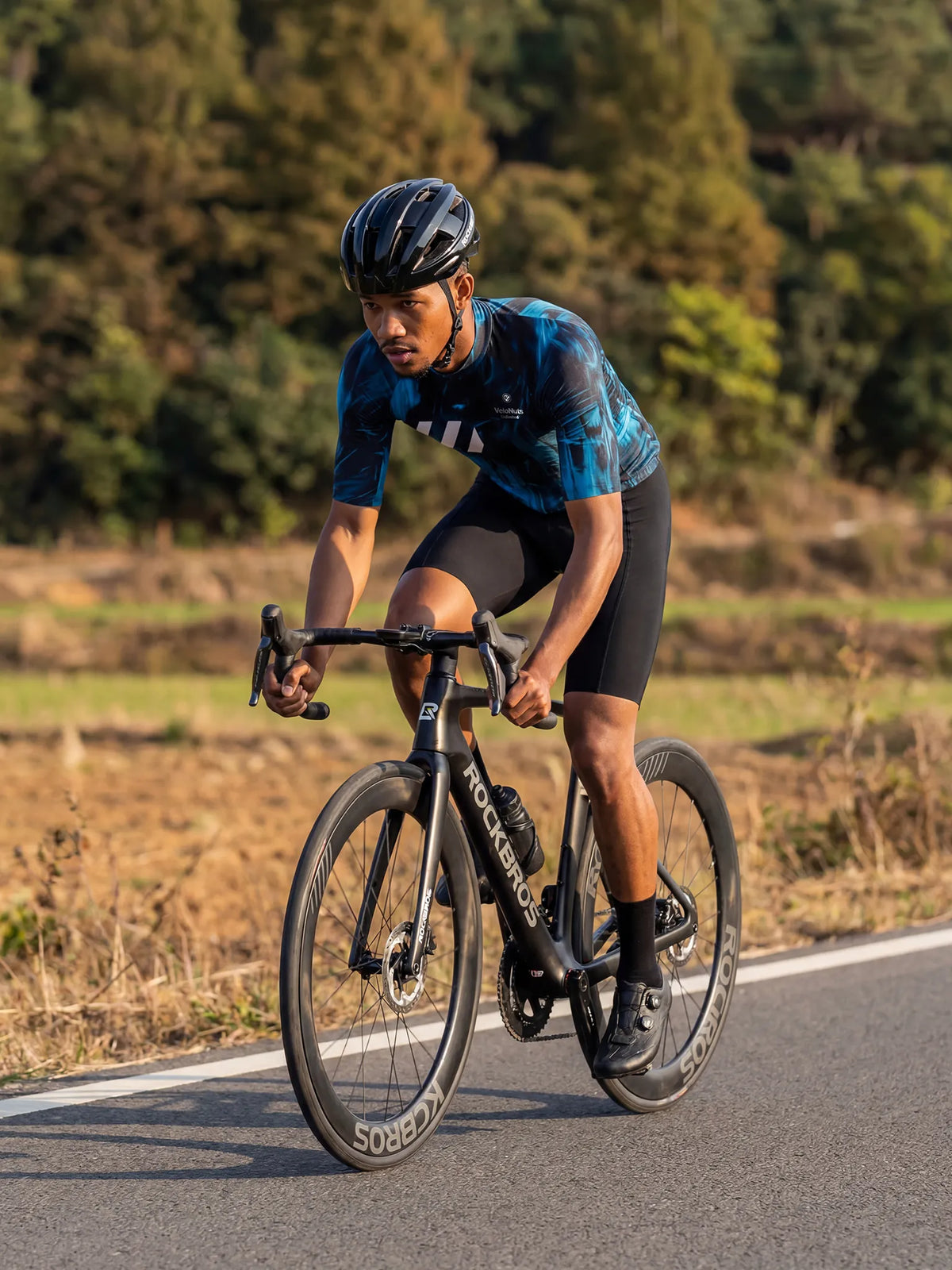 Men's Cycling Jersey Ink Burst#Type_Blue Phantom