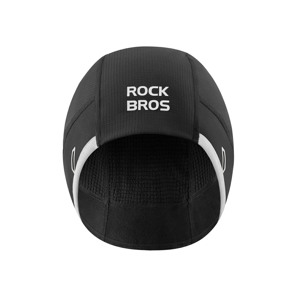 Black helmet with 'RockBros' branding on a white background