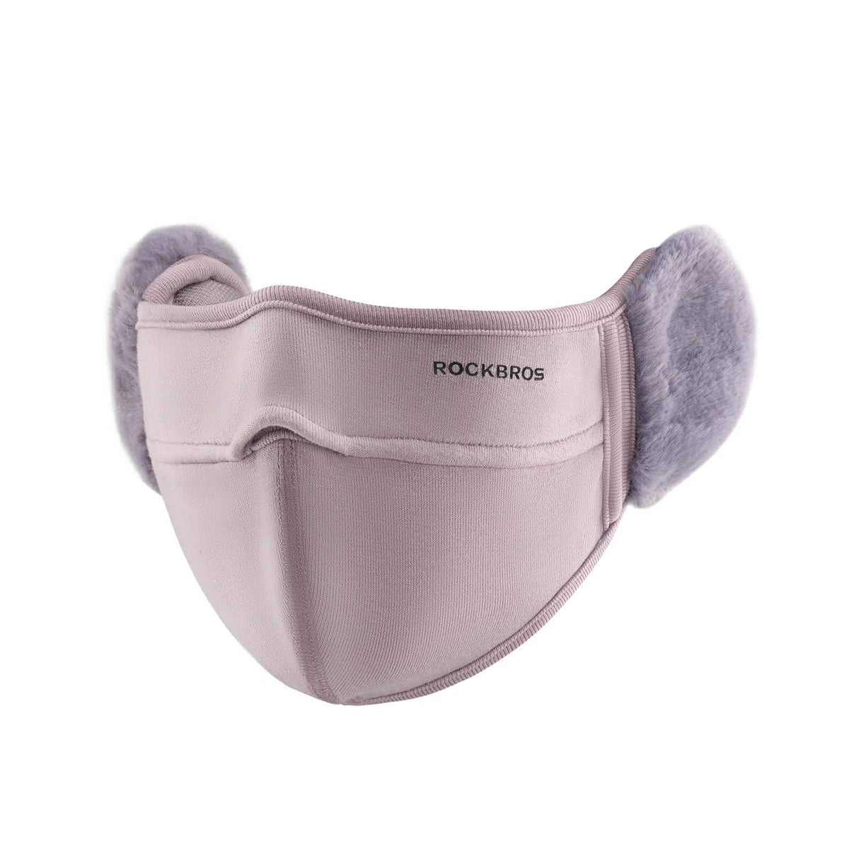 ROCKBROS purple winter face cover with plush ear warmers #Color_Purple