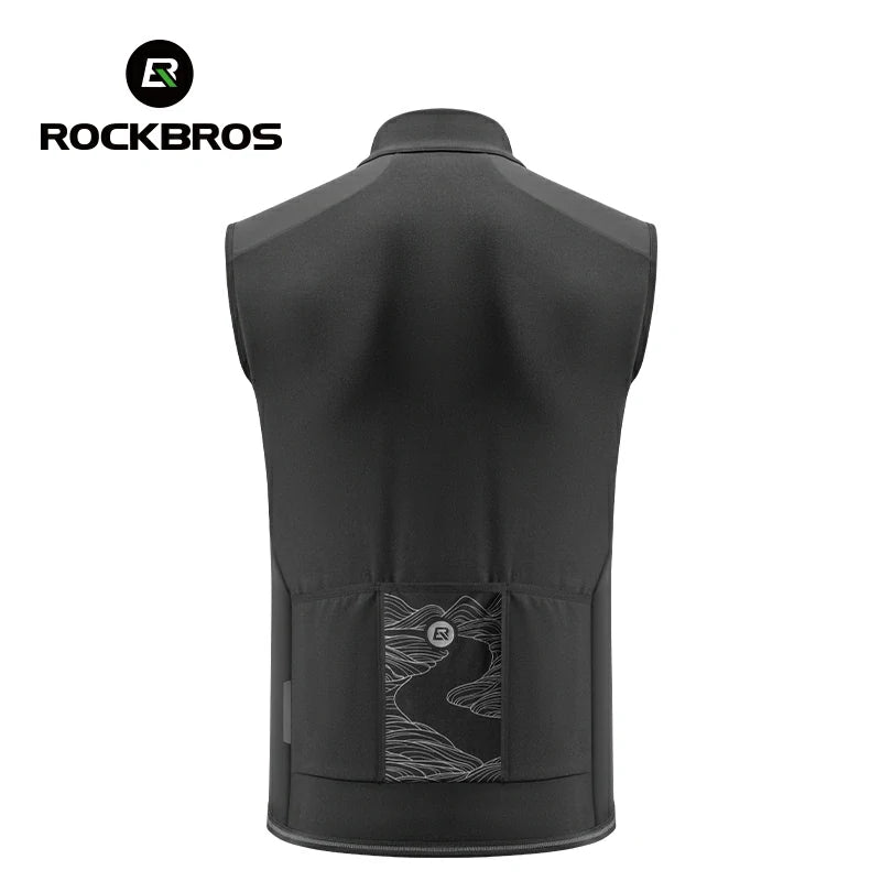 Windproof Fleece Cycling Vest