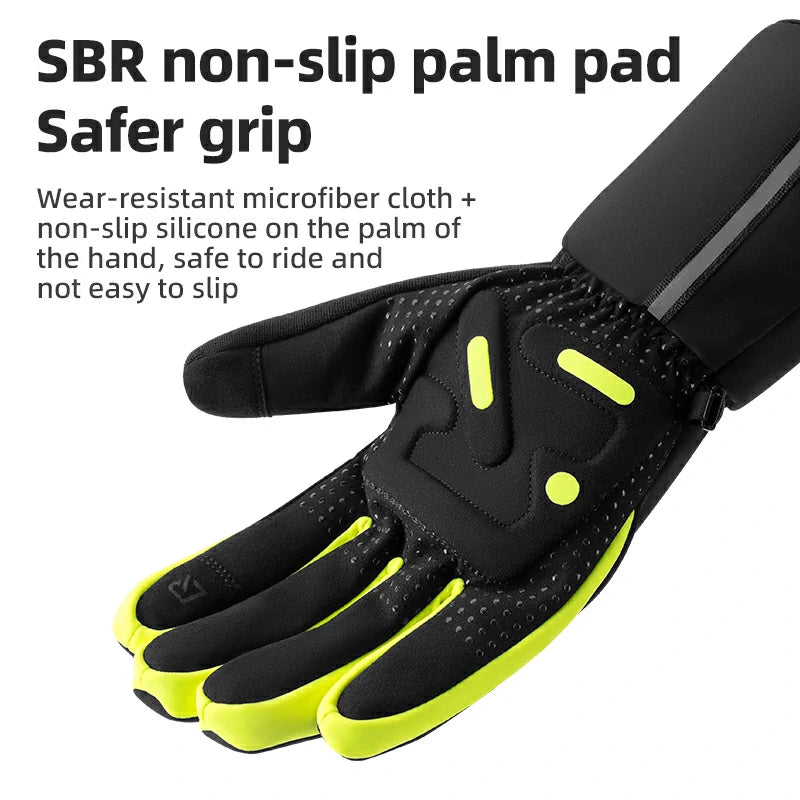 Guantes de invierno calefactados por inducción, cálidos y cortavientos