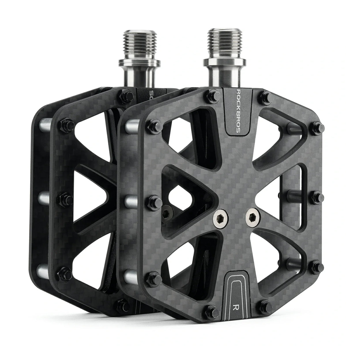 Carbon Fiber Bike Pedals | Lightweight Flat Pedals