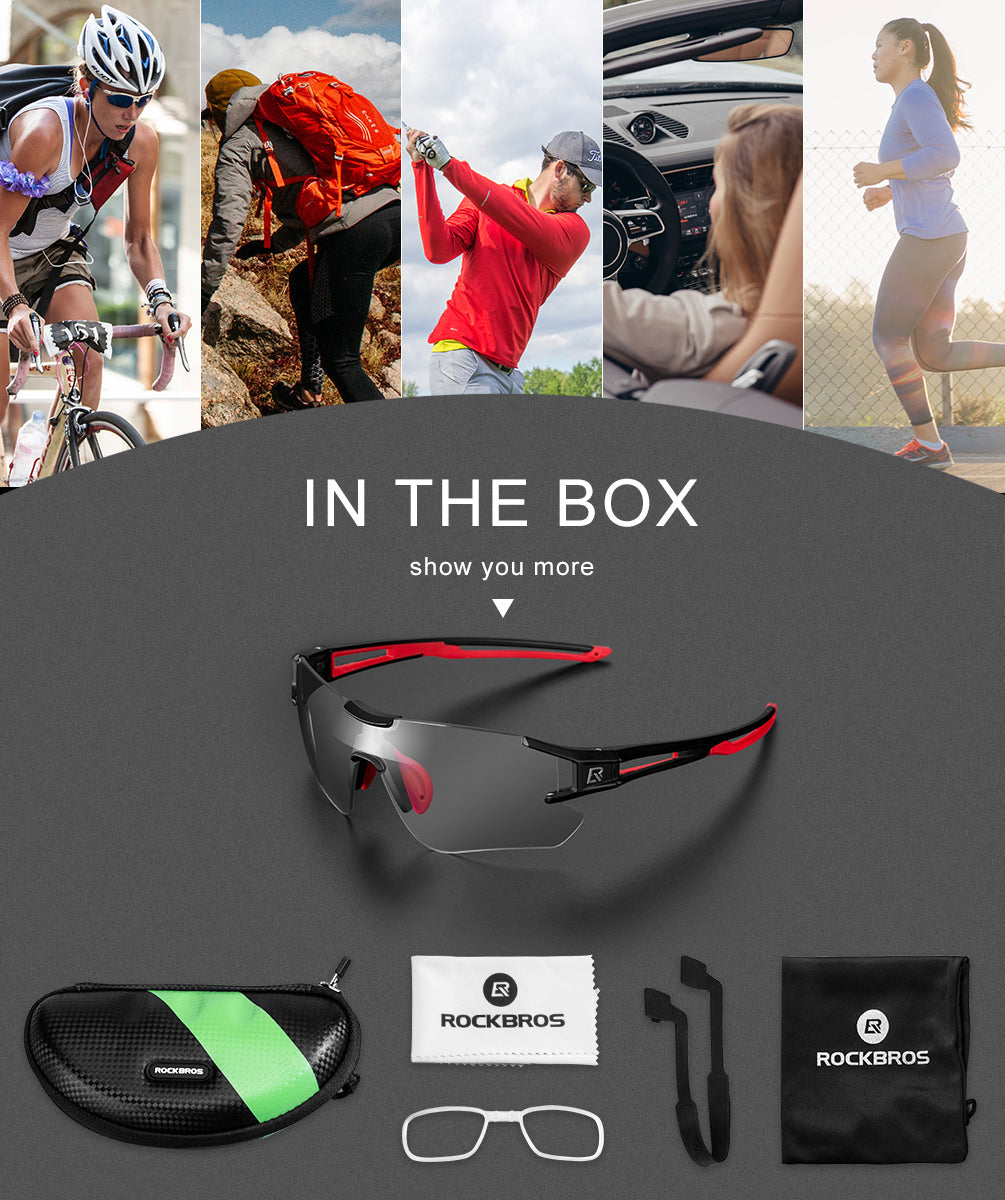 Gafas deportivas fotocromáticas para ciclismo