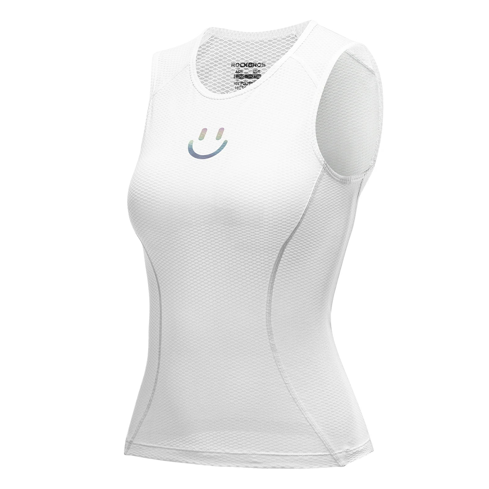 ROCKBROS Camiseta interior de ciclismo de malla transpirable sin mangas de secado rápido para mujer