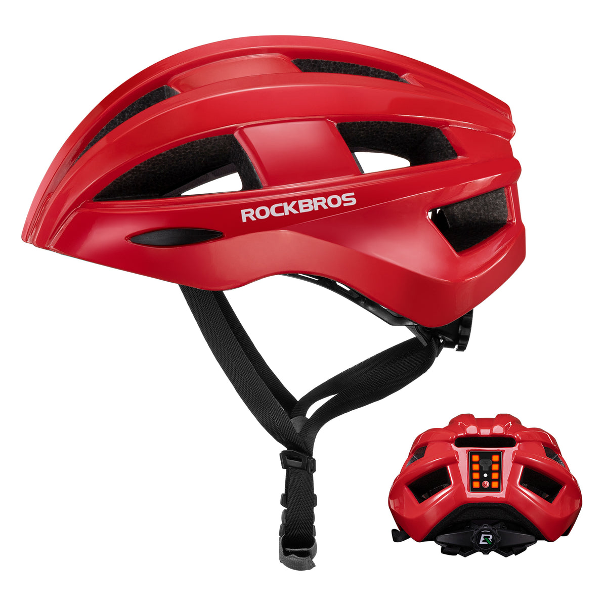 ROCKBROS Bicycle Helmet MTB Road Cycling Rear Light s Integrally-molded EPS+PC Ultralight - ROCKBROS
