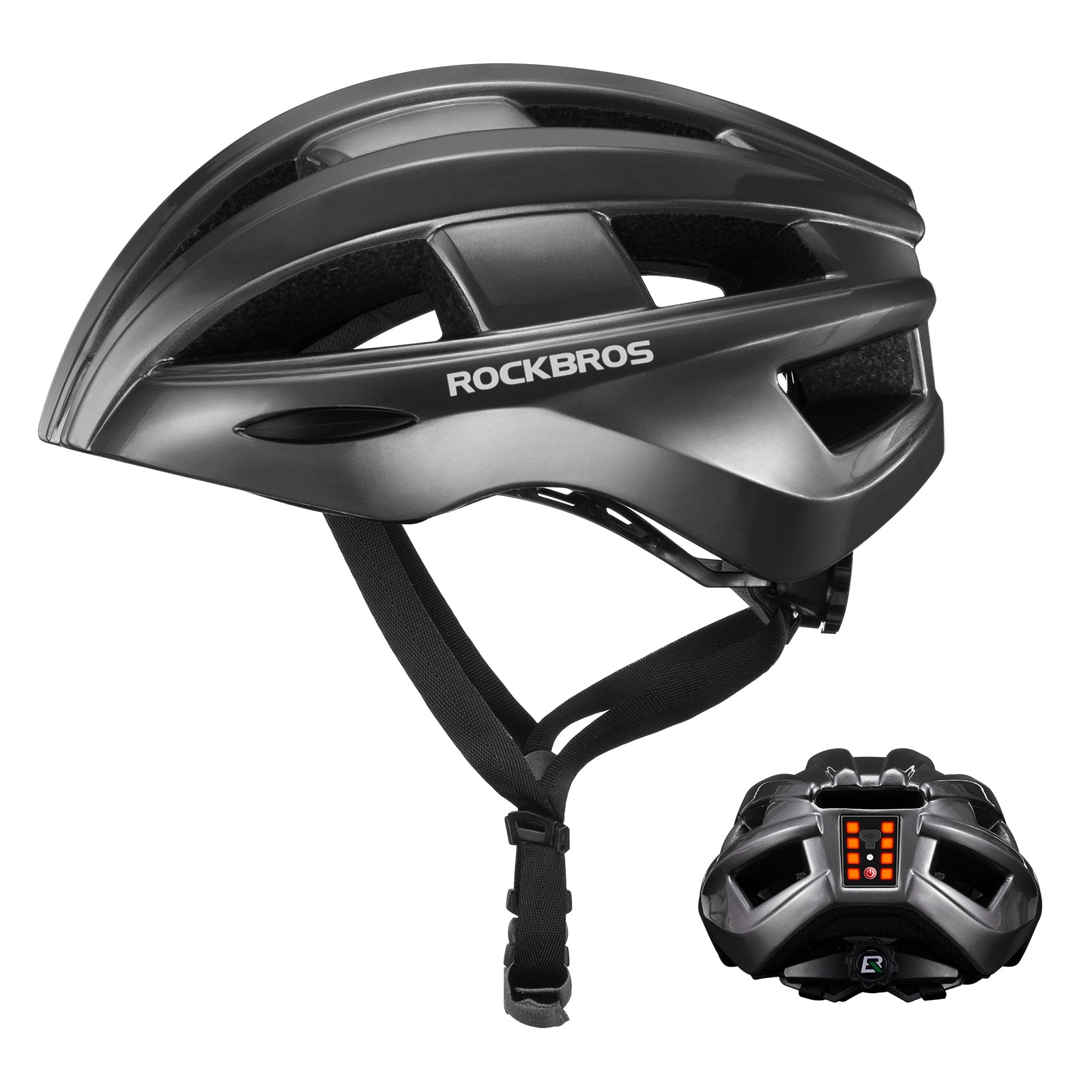 ROCKBROS Bicycle Helmet MTB Road Cycling Rear Light s Integrally-molded EPS+PC Ultralight - ROCKBROS