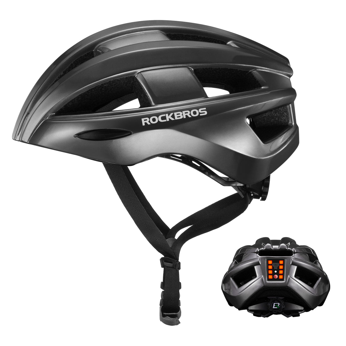 ROCKBROS Bicycle Helmet MTB Road Cycling Rear Light s Integrally-molded EPS+PC Ultralight - ROCKBROS