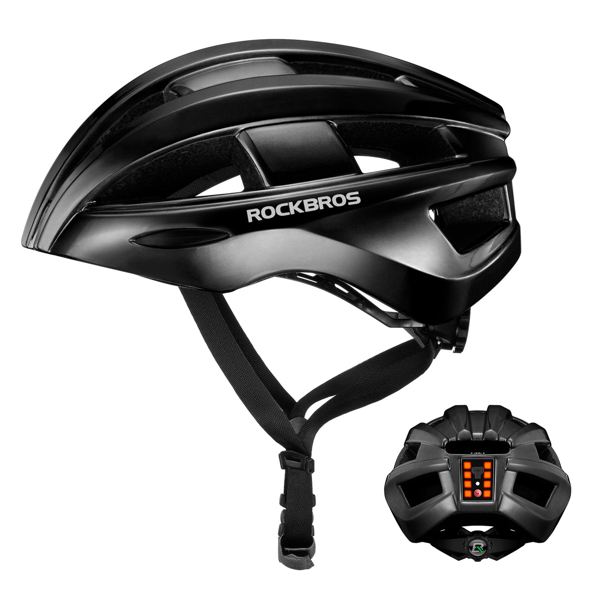 ROCKBROS Bicycle Helmet MTB Road Cycling Rear Light s Integrally-molded EPS+PC Ultralight - ROCKBROS