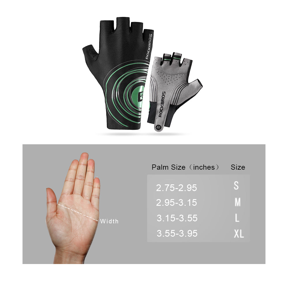 ROCKBROS Guantes de Ciclismo Fitness con Medio Dedo para Montañismo al Aire Libre