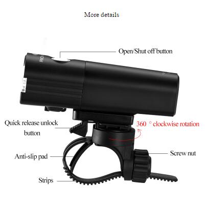 Luz Delantera Profesional para Bicicleta - 800 Lúmenes