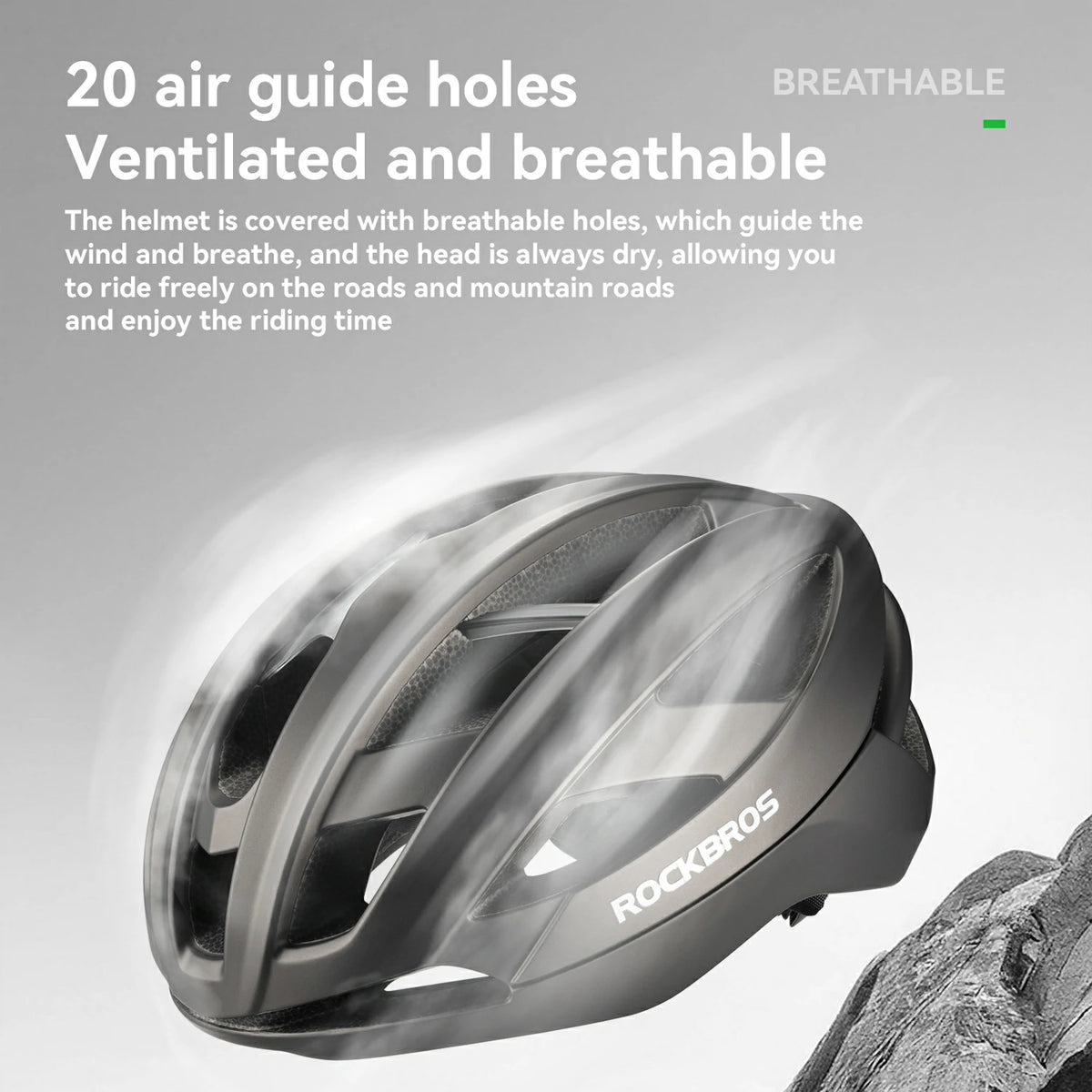 Cycling Helmet  Bionic Support  Antibacterial Liner  Adjustable Fit