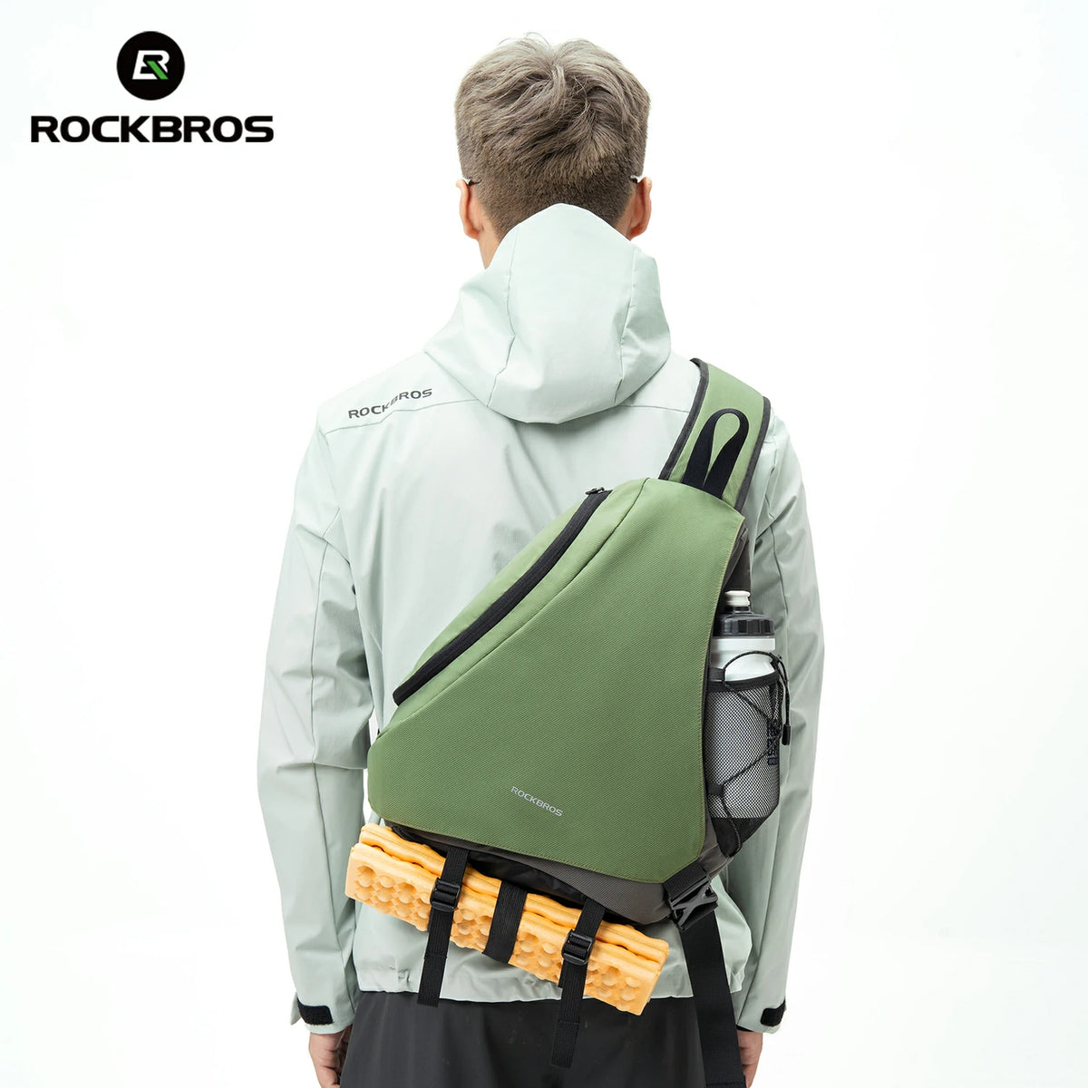ROCKBROS Bandolera de hombro tipo sling de 11,5L con hebilla magnética para viaje