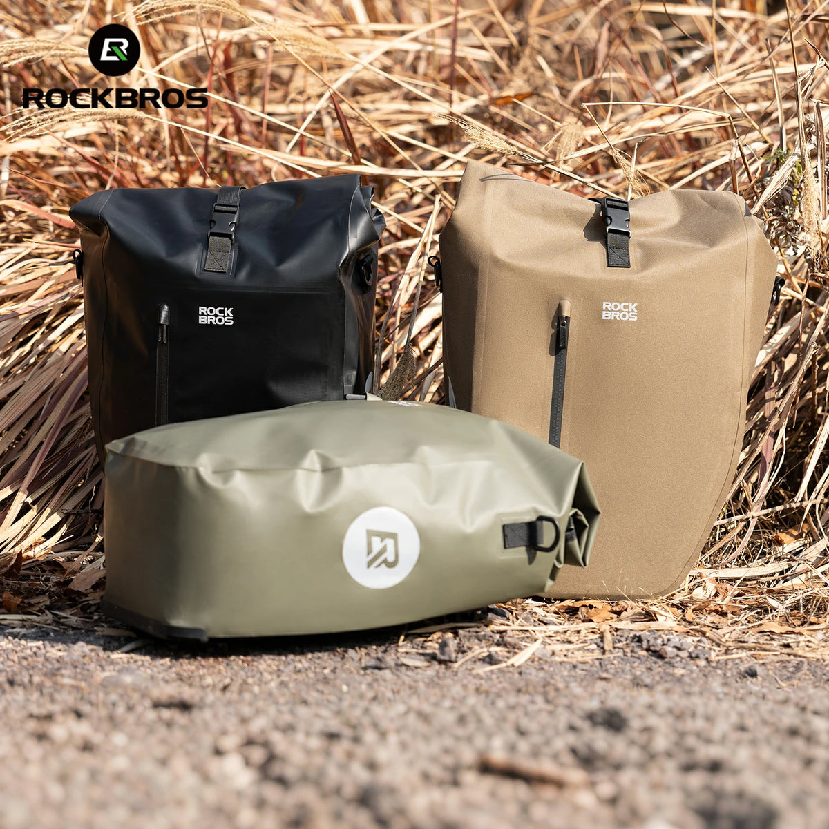 Bolsa impermeable para portaequipajes de bicicleta, alforja trasera enrollable de 20 L