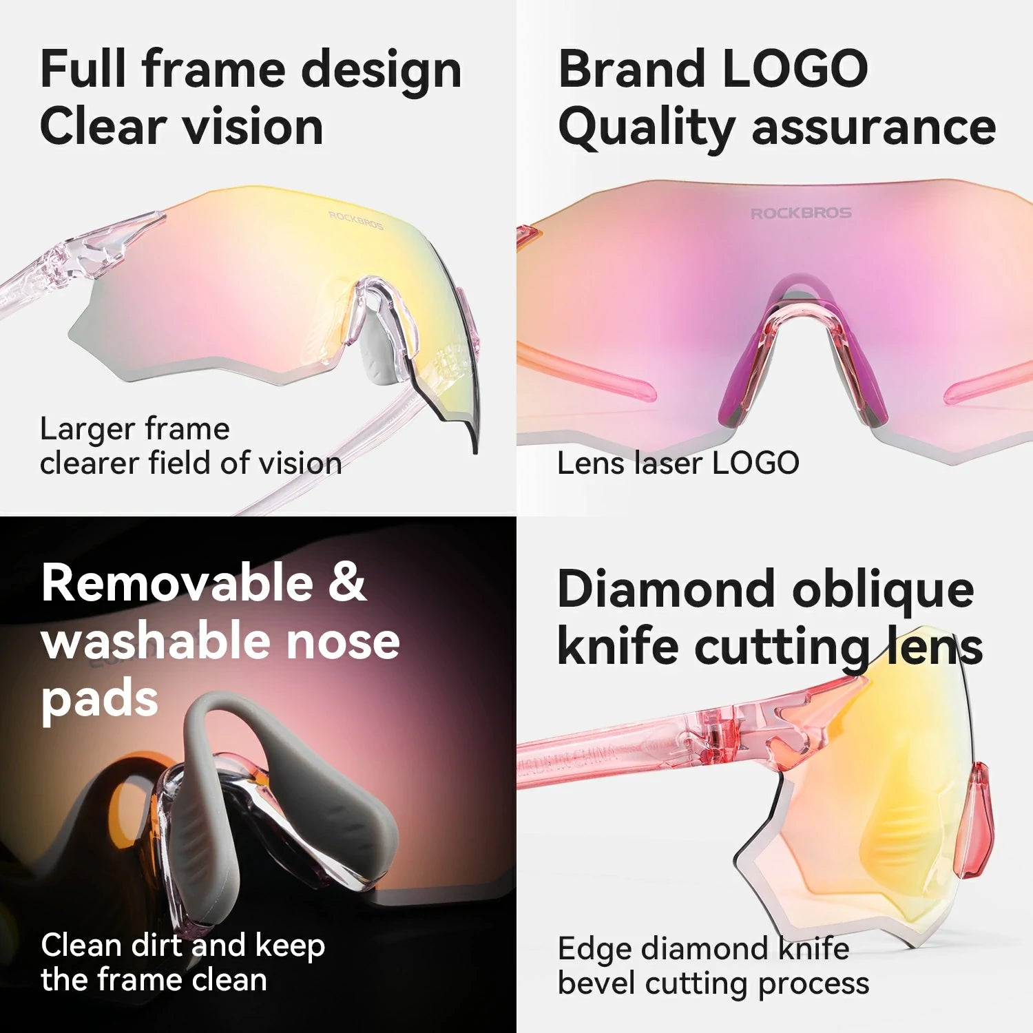 Gafas de sol de ciclismo polarizadas duraderas con protección UV400
