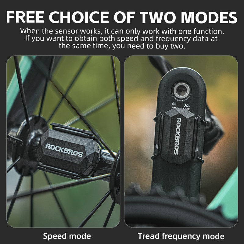 ROCKBROS RPM Cycling Speed Sensor for Road, Gravel and Mountain Bikes - ROCKBROS