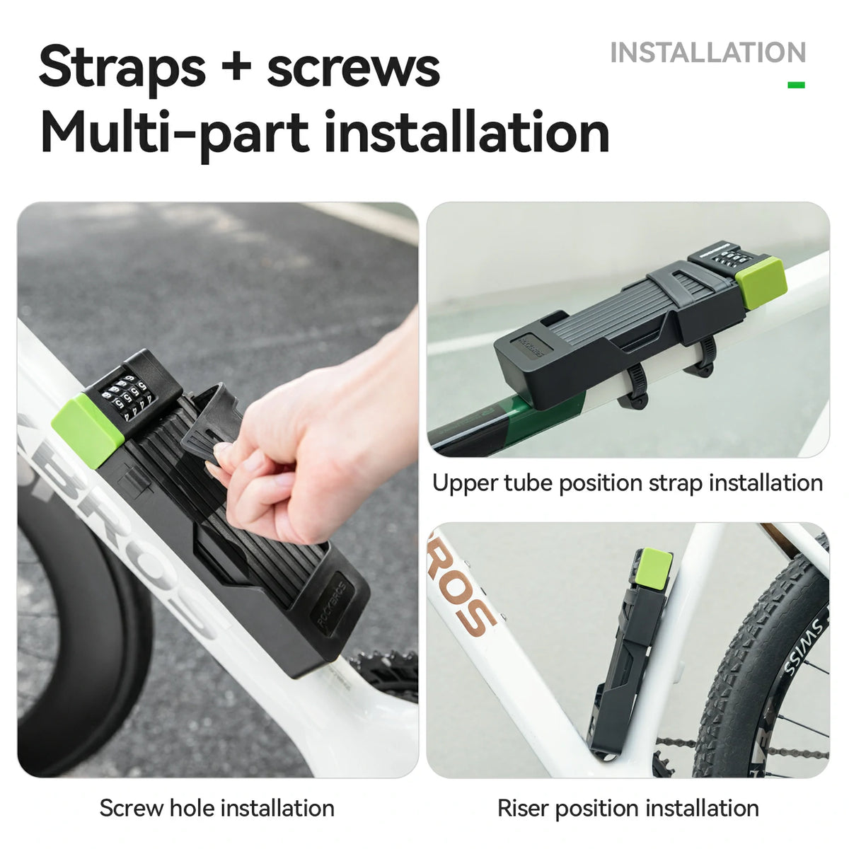8-Section Folding Combination Bike Lock