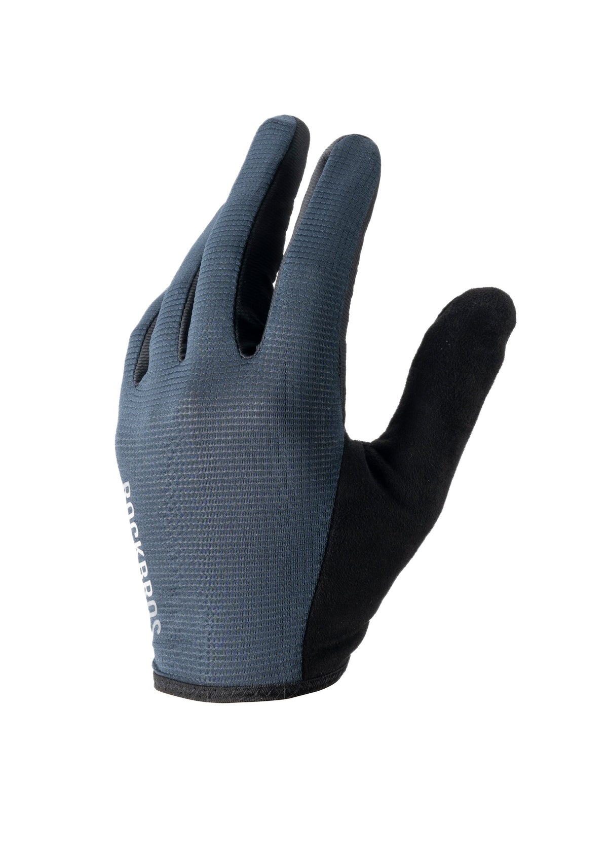 ROCKBROS Road-to-Sky Fine Sheepskin Full Finger Gloves #Color_Navy Blue