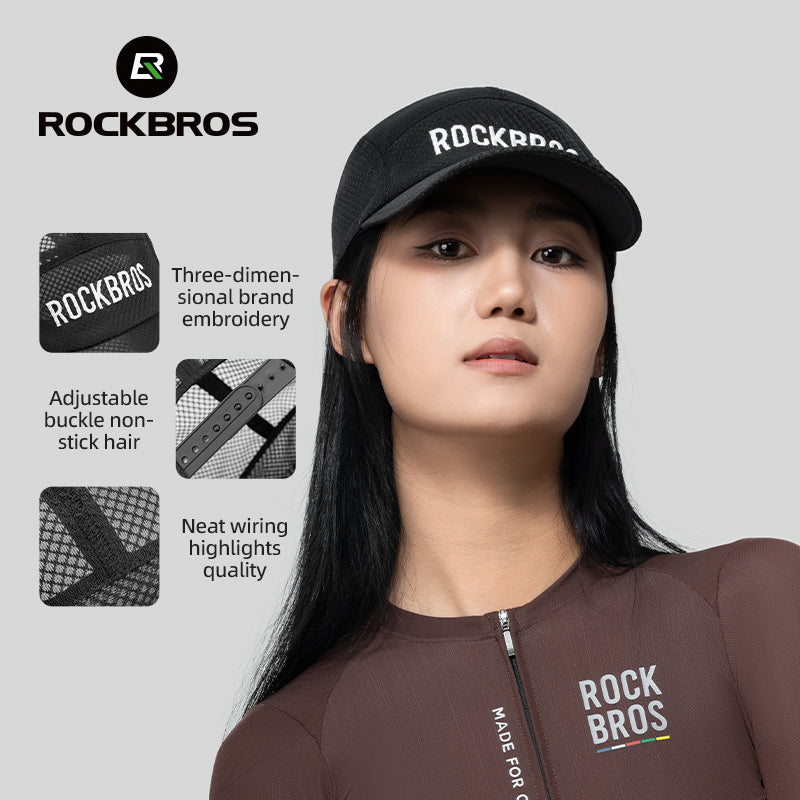 ROCKBROS Breathable Cycling Cap with Mesh and UV Protection for Summer